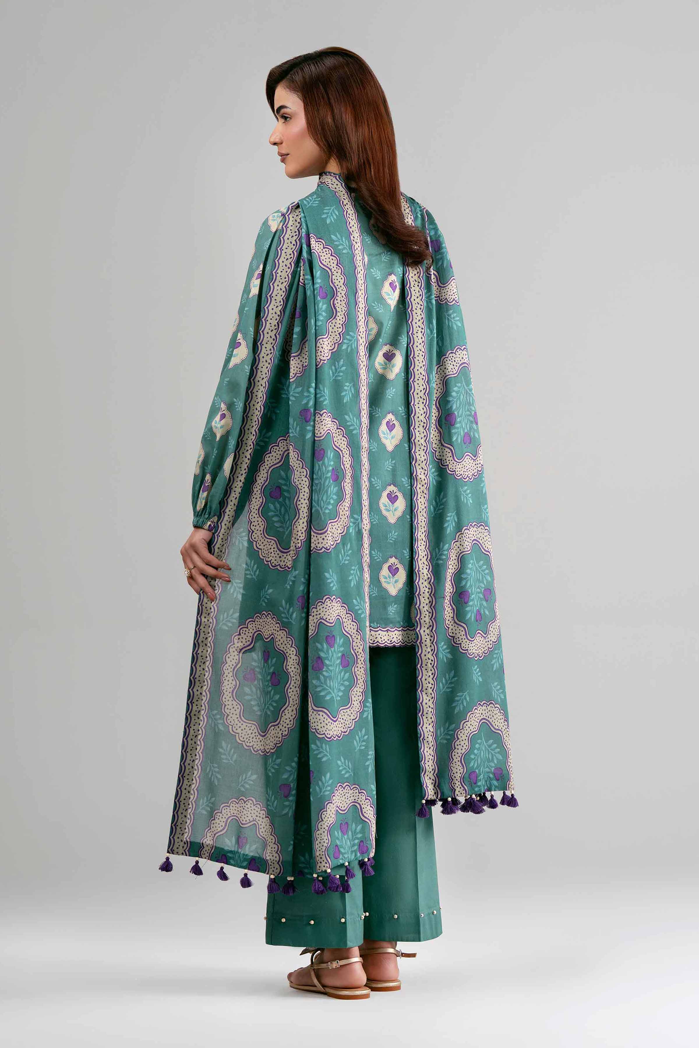 3 Piece - Printed Suit - 42601508 for Women - Unstitched Collection | Nishat | Shop Online