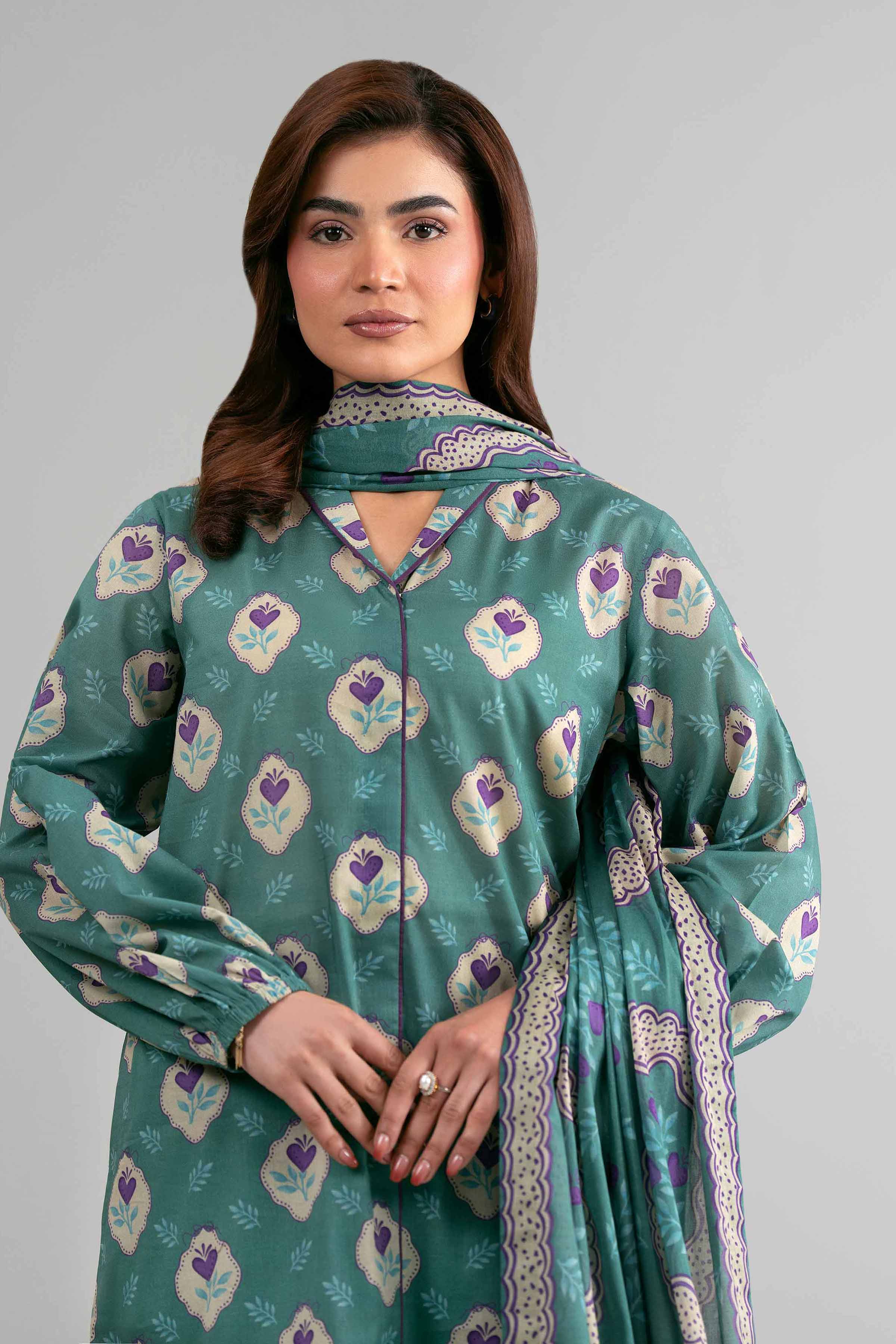 3 Piece - Printed Suit - 42601508 for Women - Unstitched Collection | Nishat | Shop Online