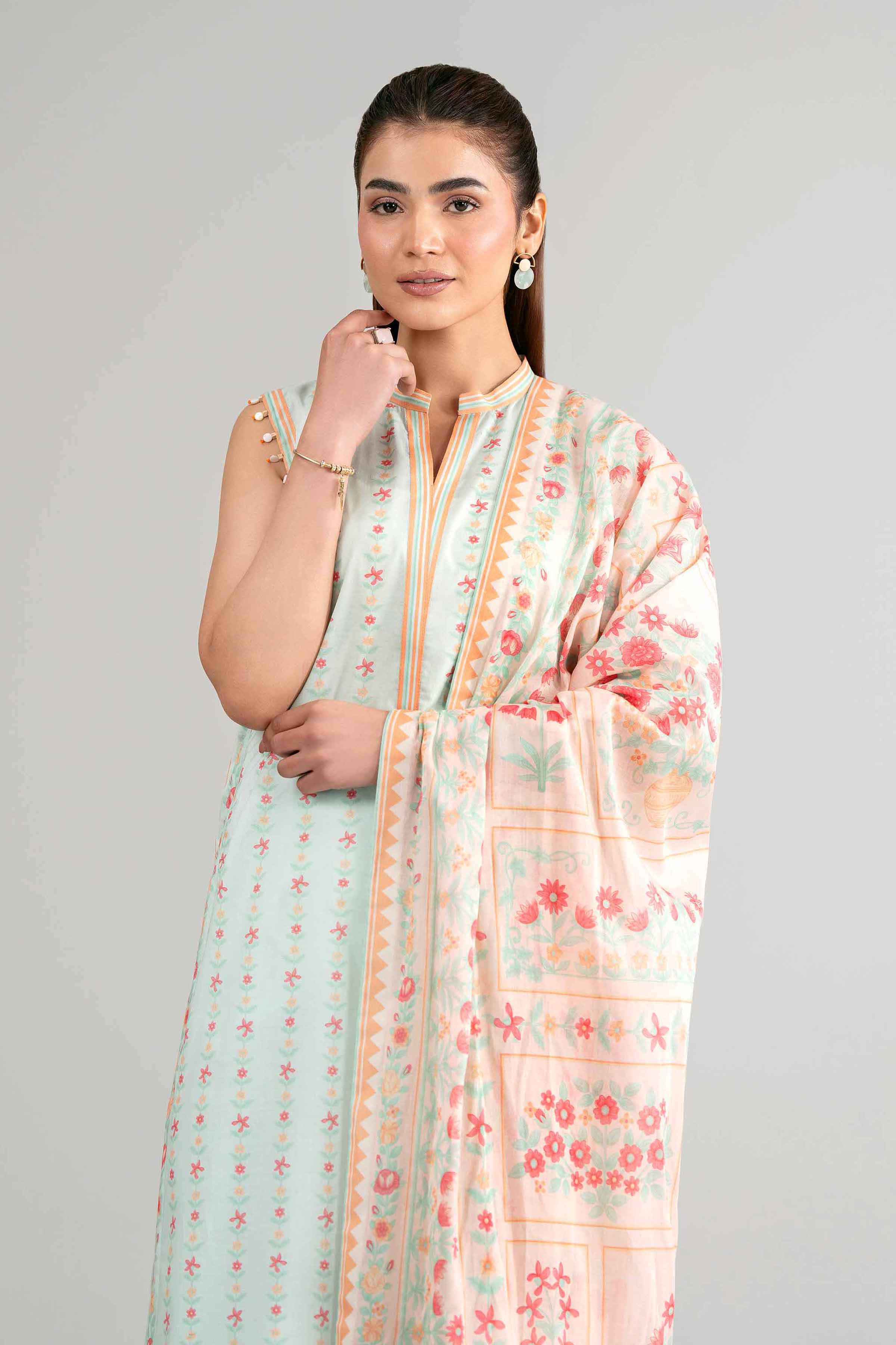 3 Piece - Printed Suit - 42601510 for Women - Unstitched Collection | Nishat | Shop Online