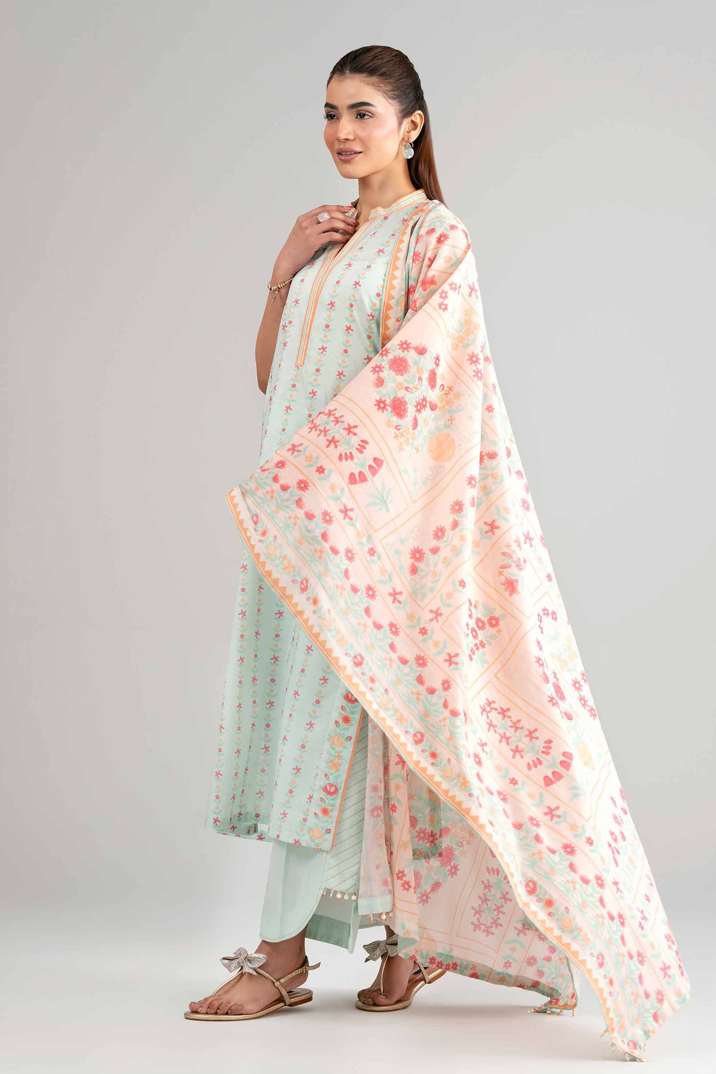 3 Piece - Printed Suit - 42601510 for Women - Unstitched Collection | Nishat | Shop Online