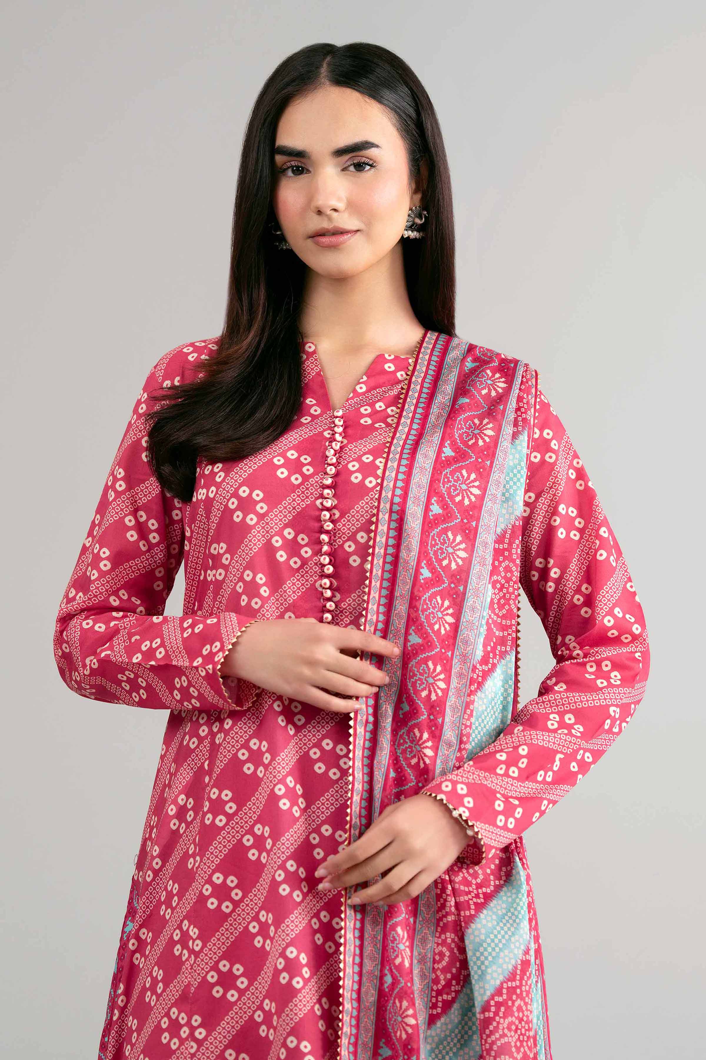3 Piece - Printed Suit - 42601512 for Women - Unstitched Collection | Nishat | Shop Online