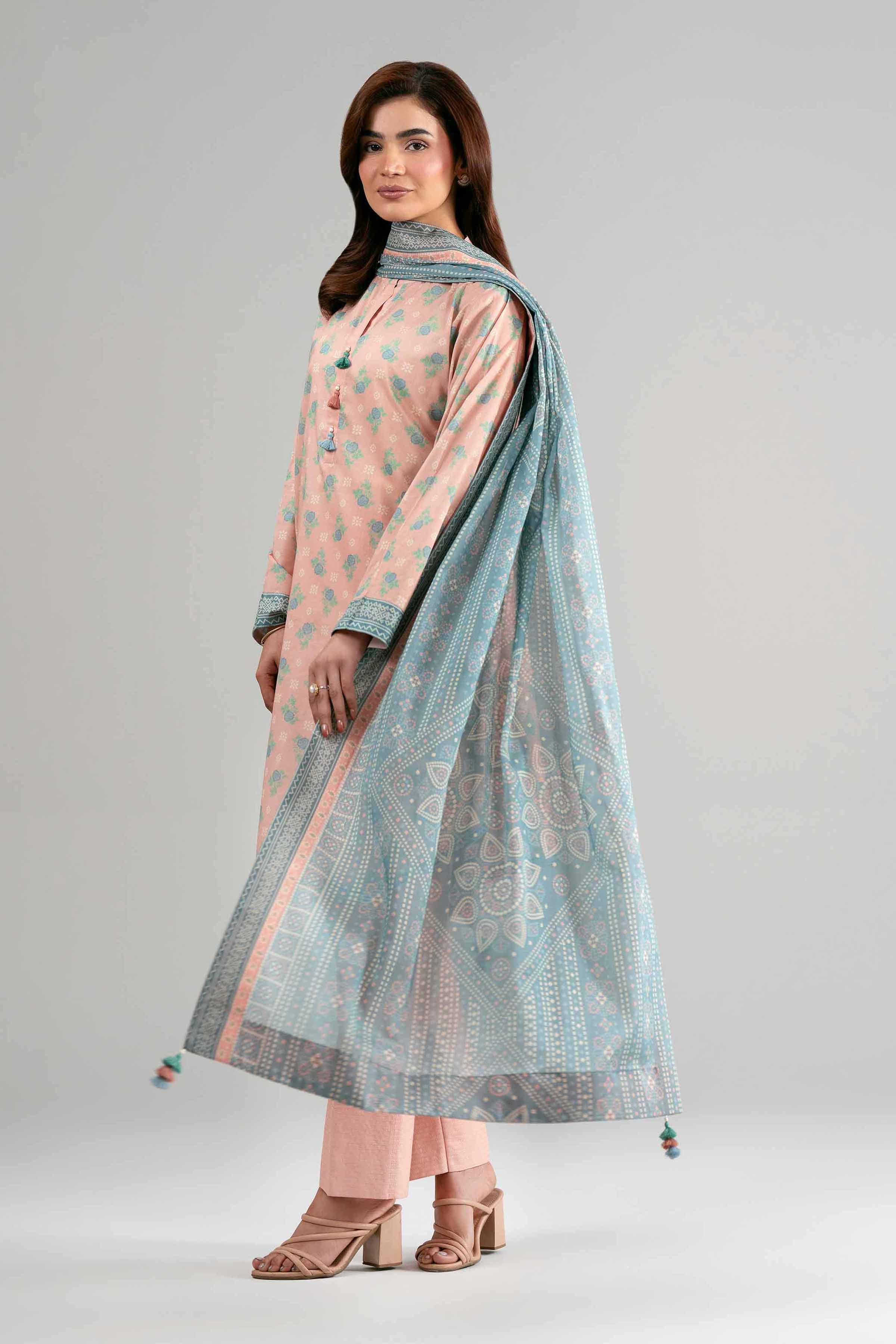3 Piece - Printed Suit - 42601514 for Women - Unstitched Collection | Nishat | Shop Online
