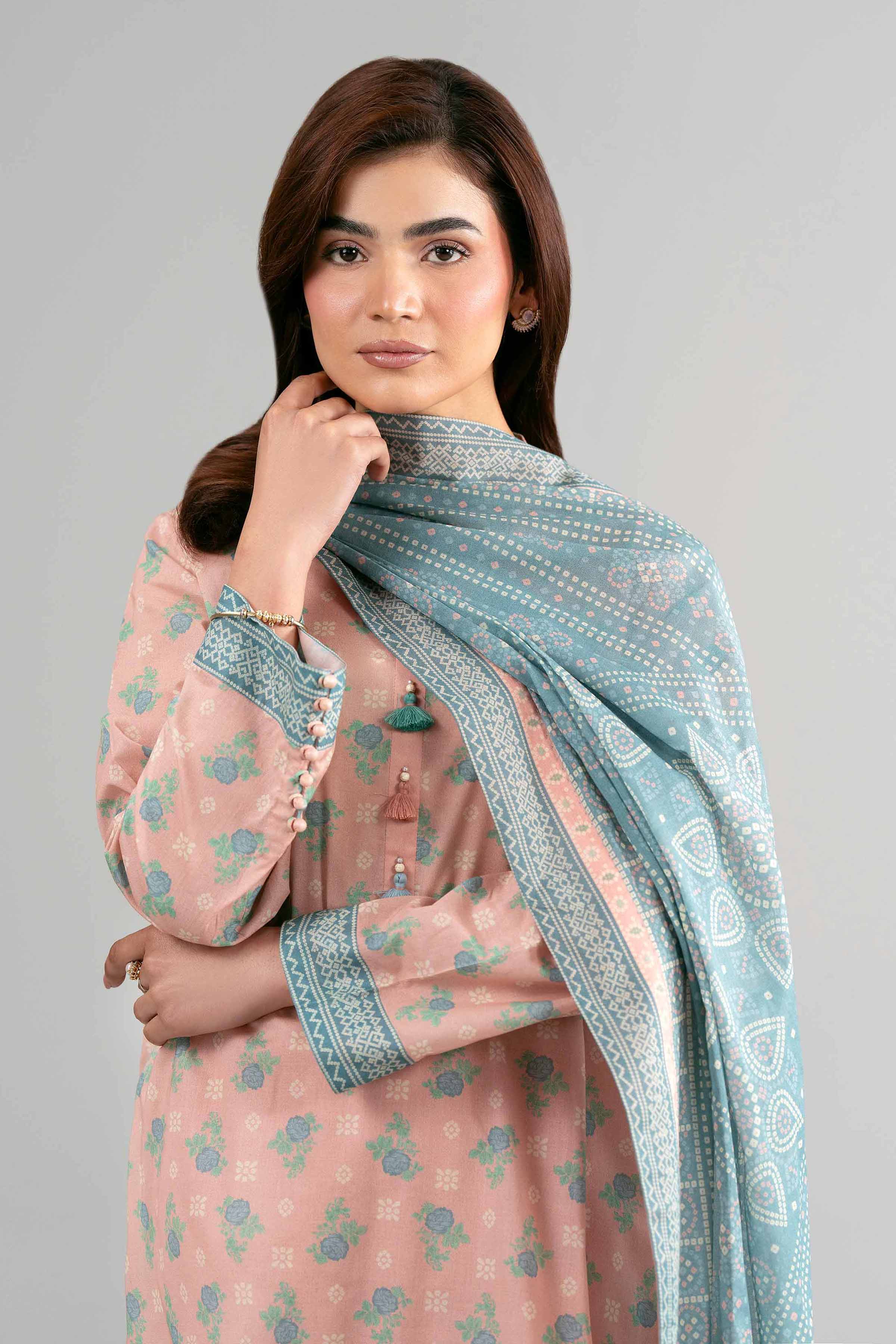 3 Piece - Printed Suit - 42601514 for Women - Unstitched Collection | Nishat | Shop Online