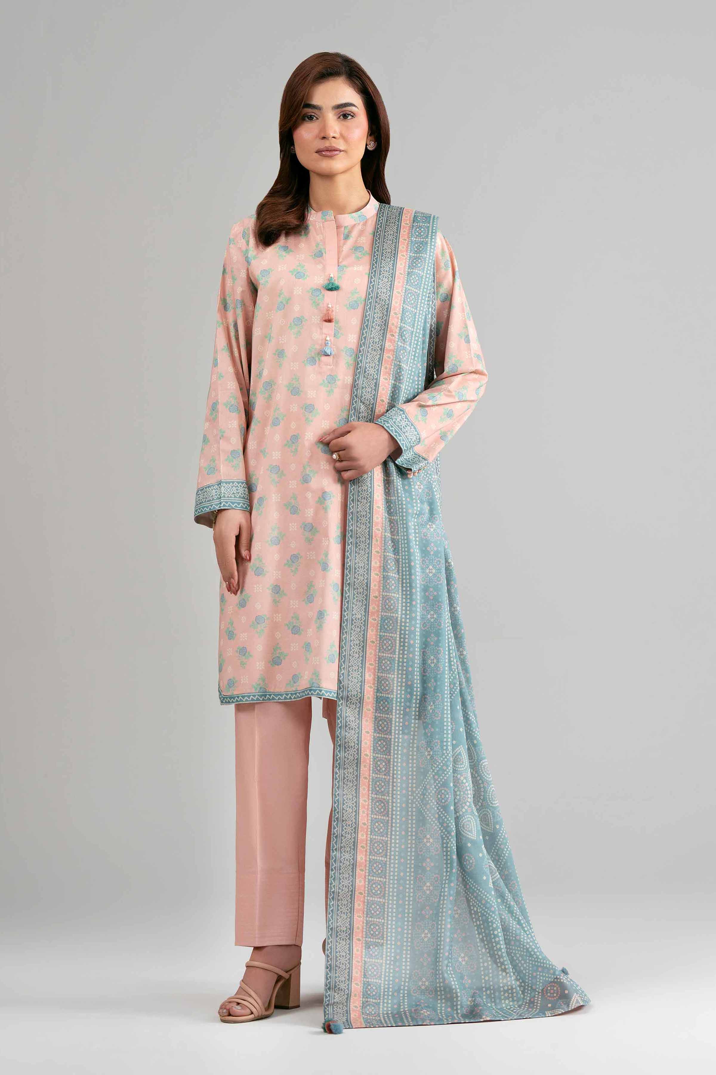 3 Piece - Printed Suit - 42601514 for Women - Unstitched Collection | Nishat | Shop Online
