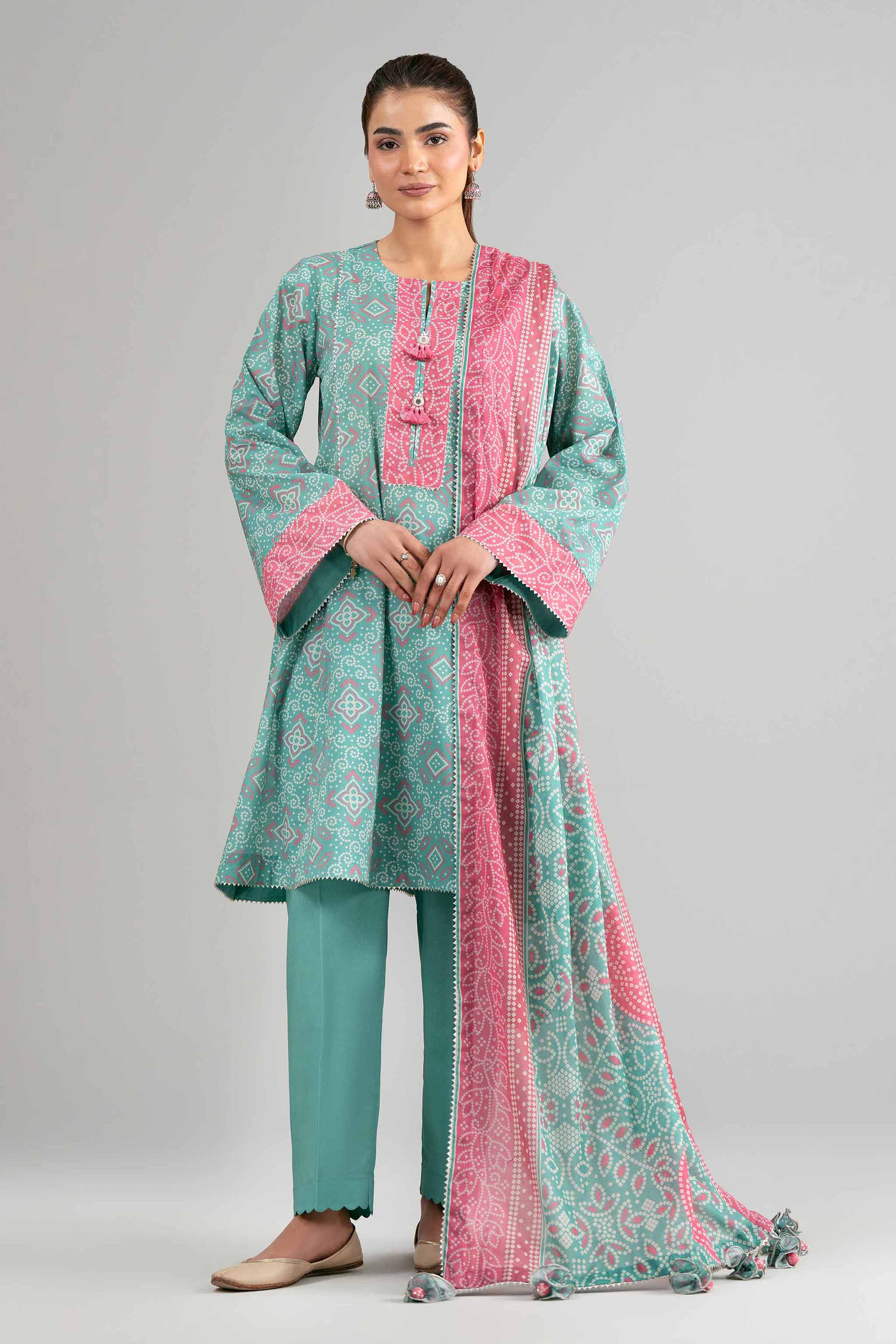 3 Piece - Printed Suit - 42601515 for Women - Unstitched Collection | Nishat | Shop Online