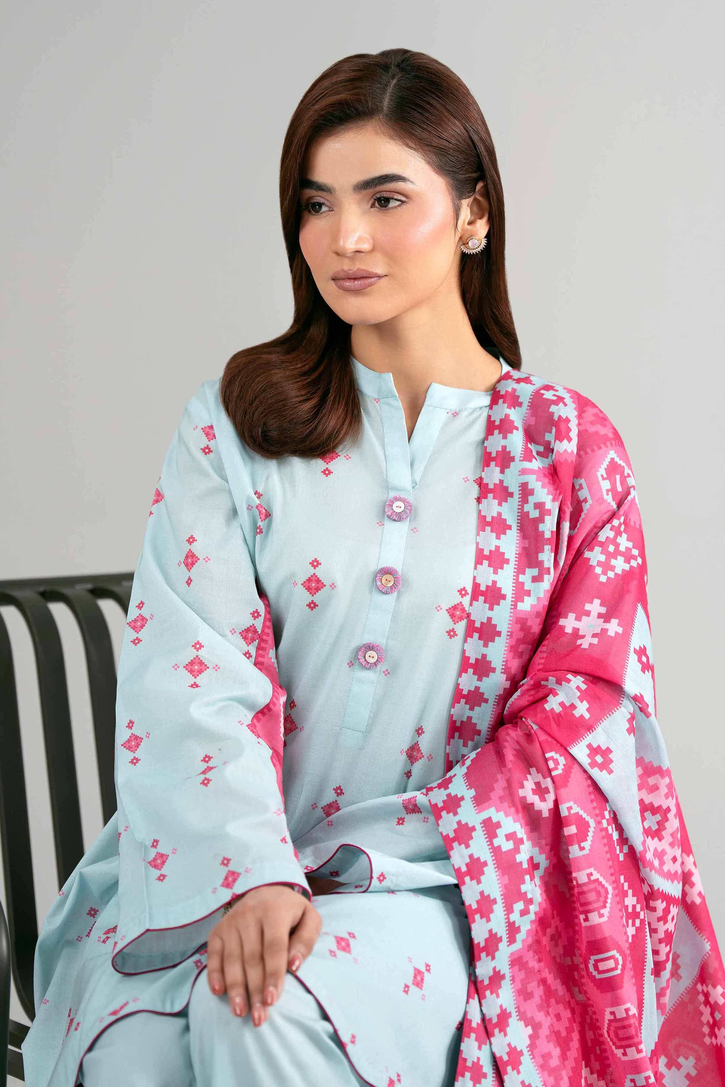 3 Piece - Printed Suit - 42601516 for Women - Unstitched Collection | Nishat | Shop Online