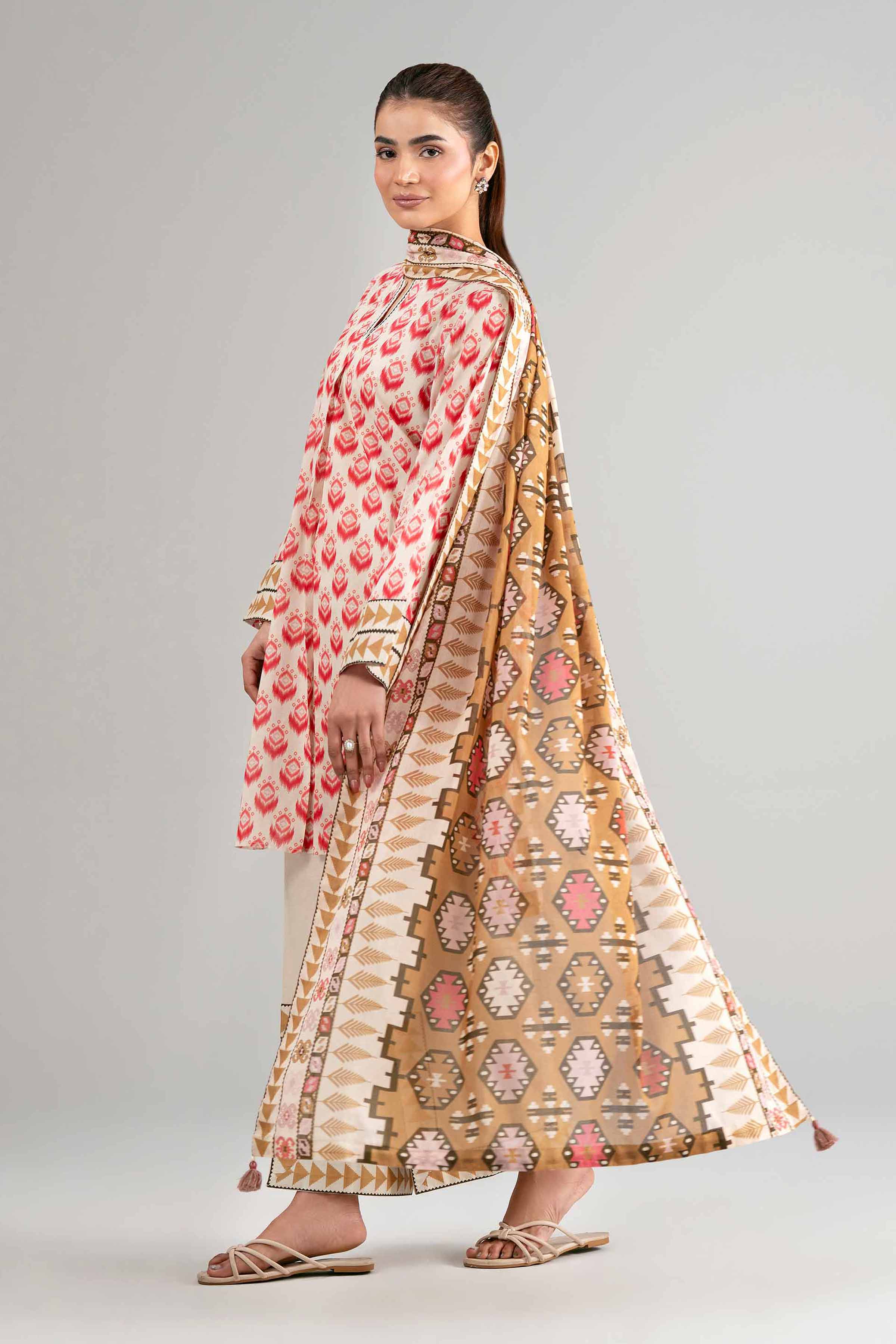 3 Piece - Printed Suit - 42601517 for Women - Unstitched Collection | Nishat | Shop Online