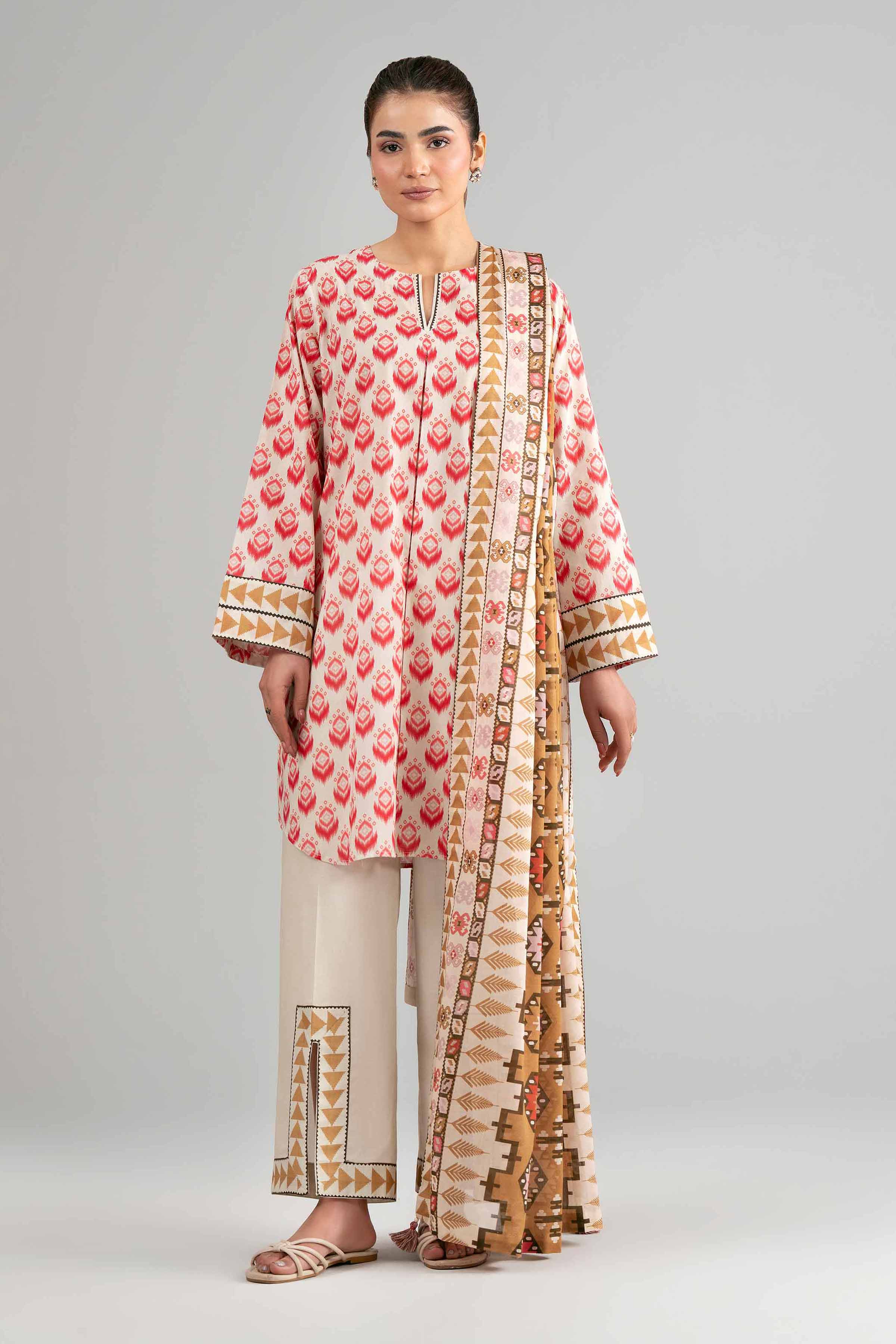 3 Piece - Printed Suit - 42601517 for Women - Unstitched Collection | Nishat | Shop Online