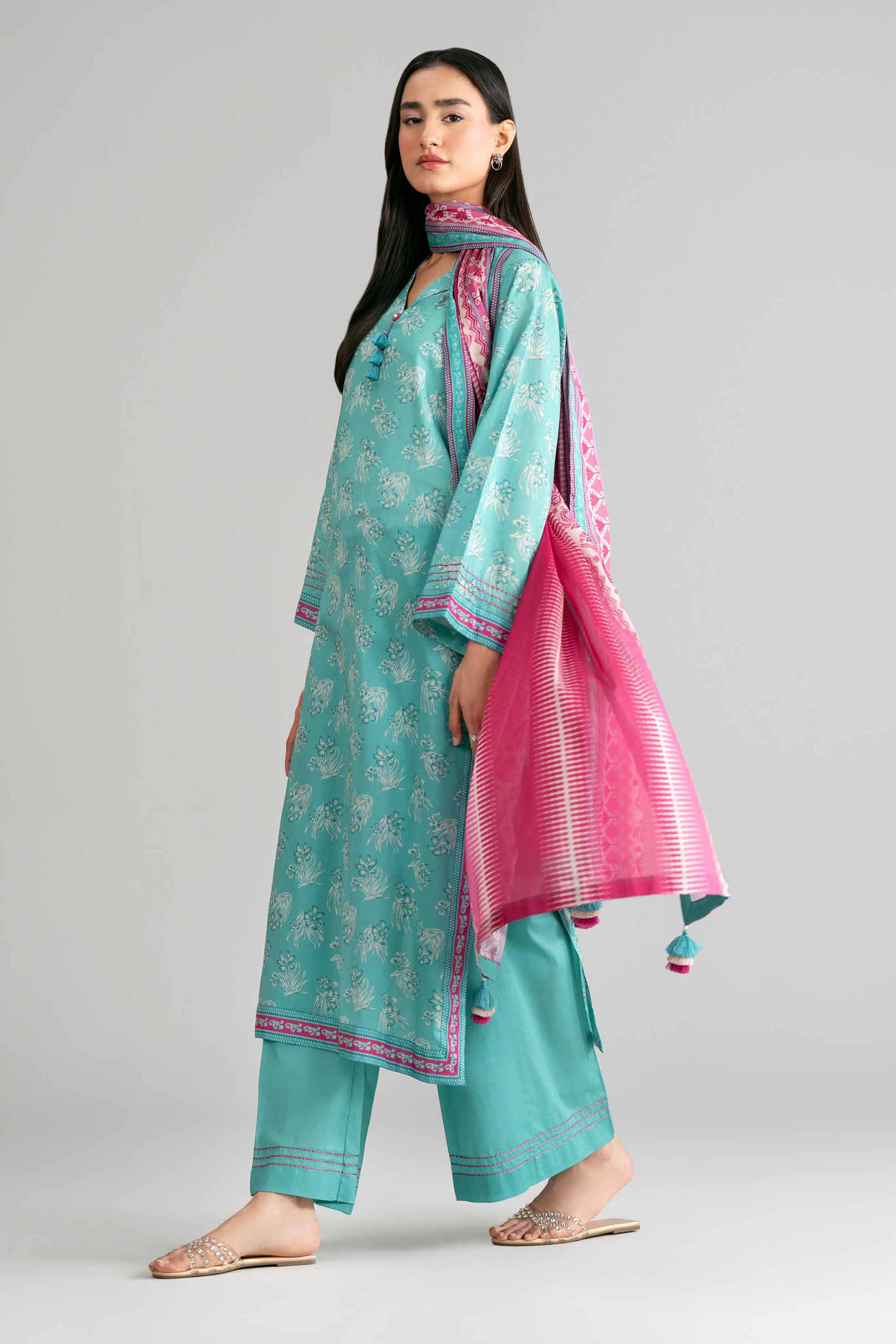 3 Piece - Printed Suit - 42601520 for Women - Unstitched Collection | Nishat | Shop Online