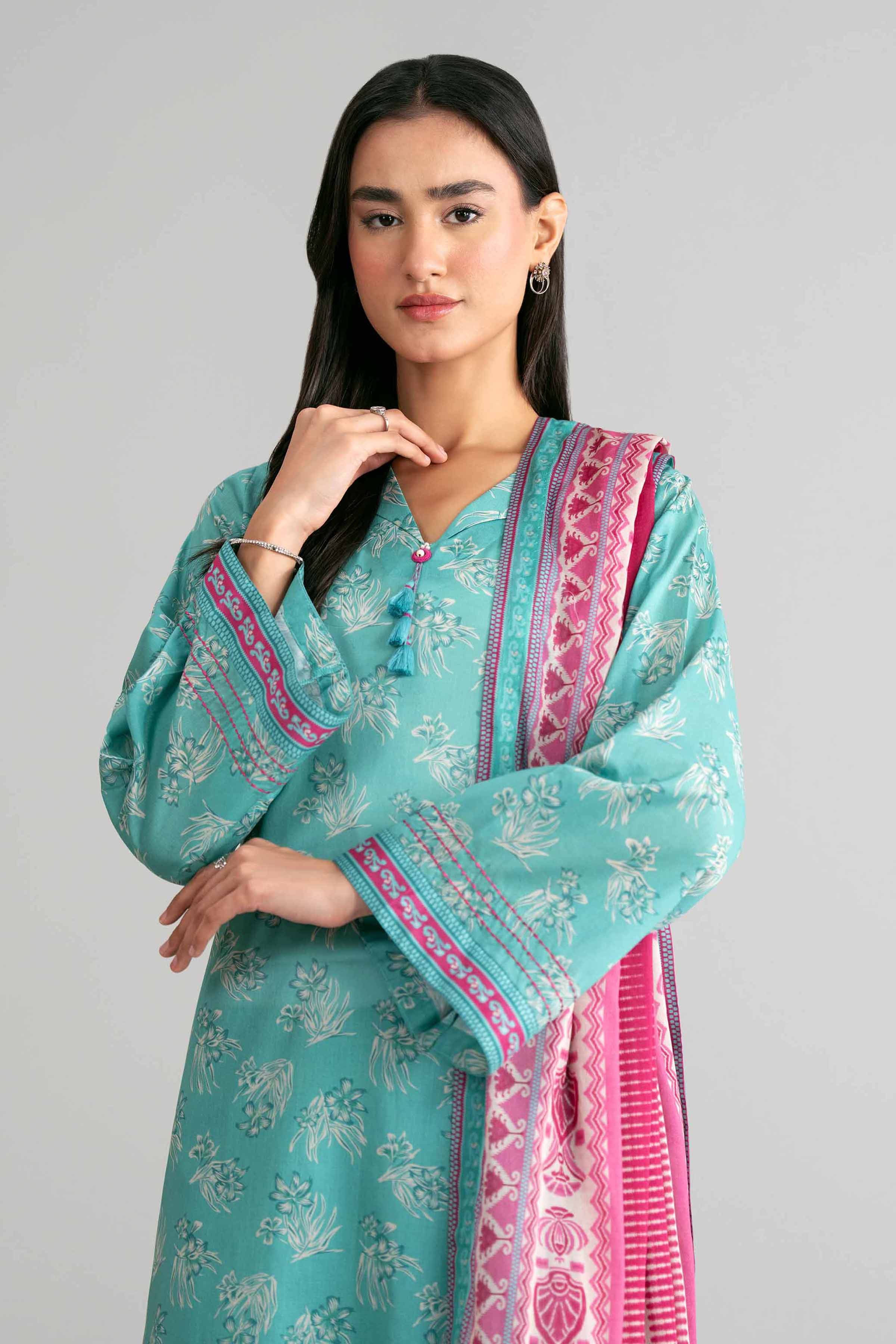 3 Piece - Printed Suit - 42601520 for Women - Unstitched Collection | Nishat | Shop Online