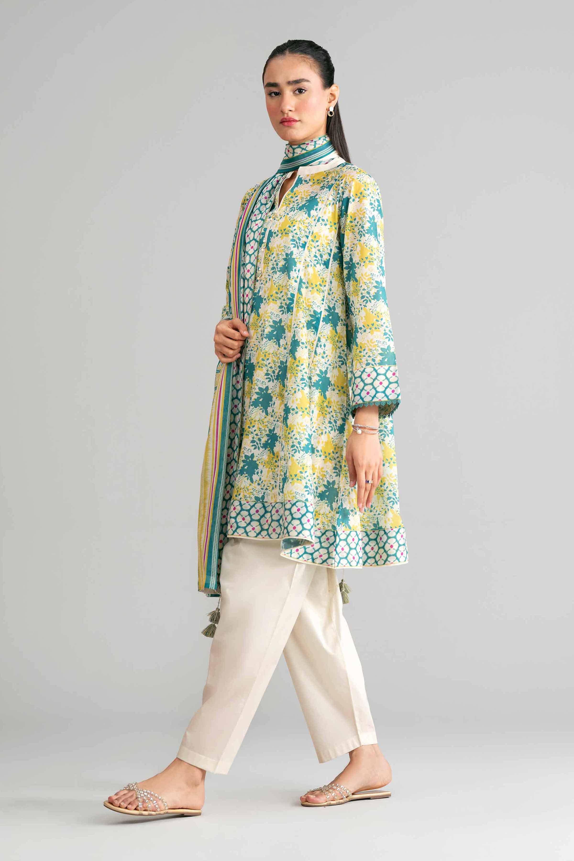 3 Piece - Printed Suit - 42601521 for Women - Unstitched Collection | Nishat | Shop Online
