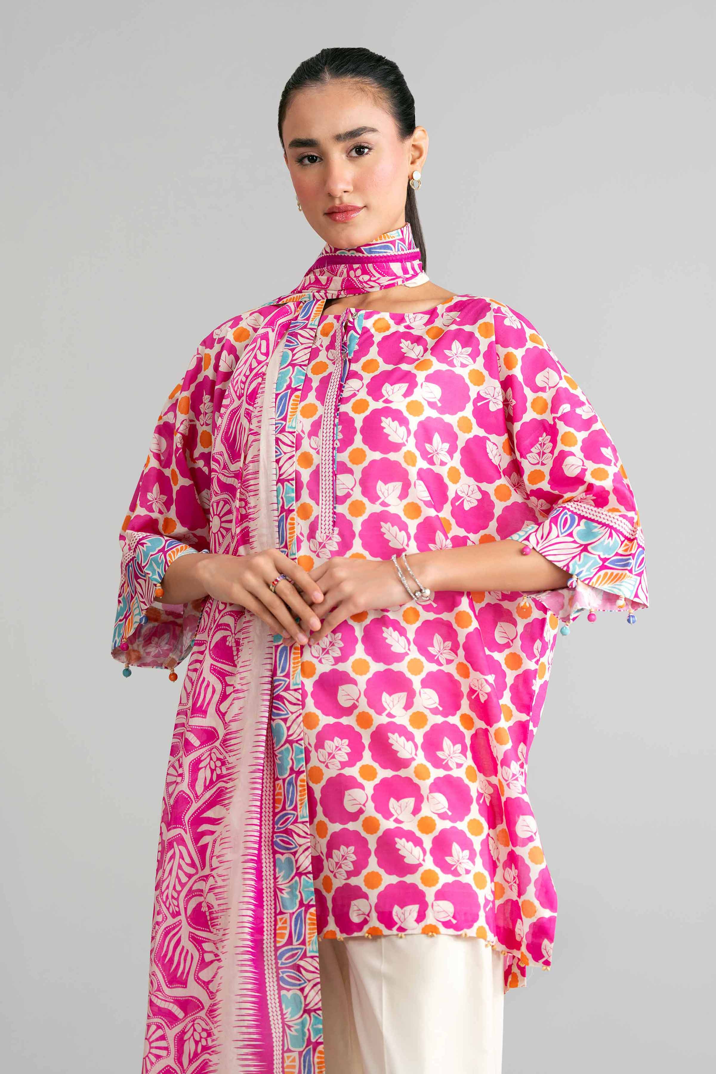 3 Piece - Printed Suit - 42601522 for Women - Unstitched Collection | Nishat | Shop Online