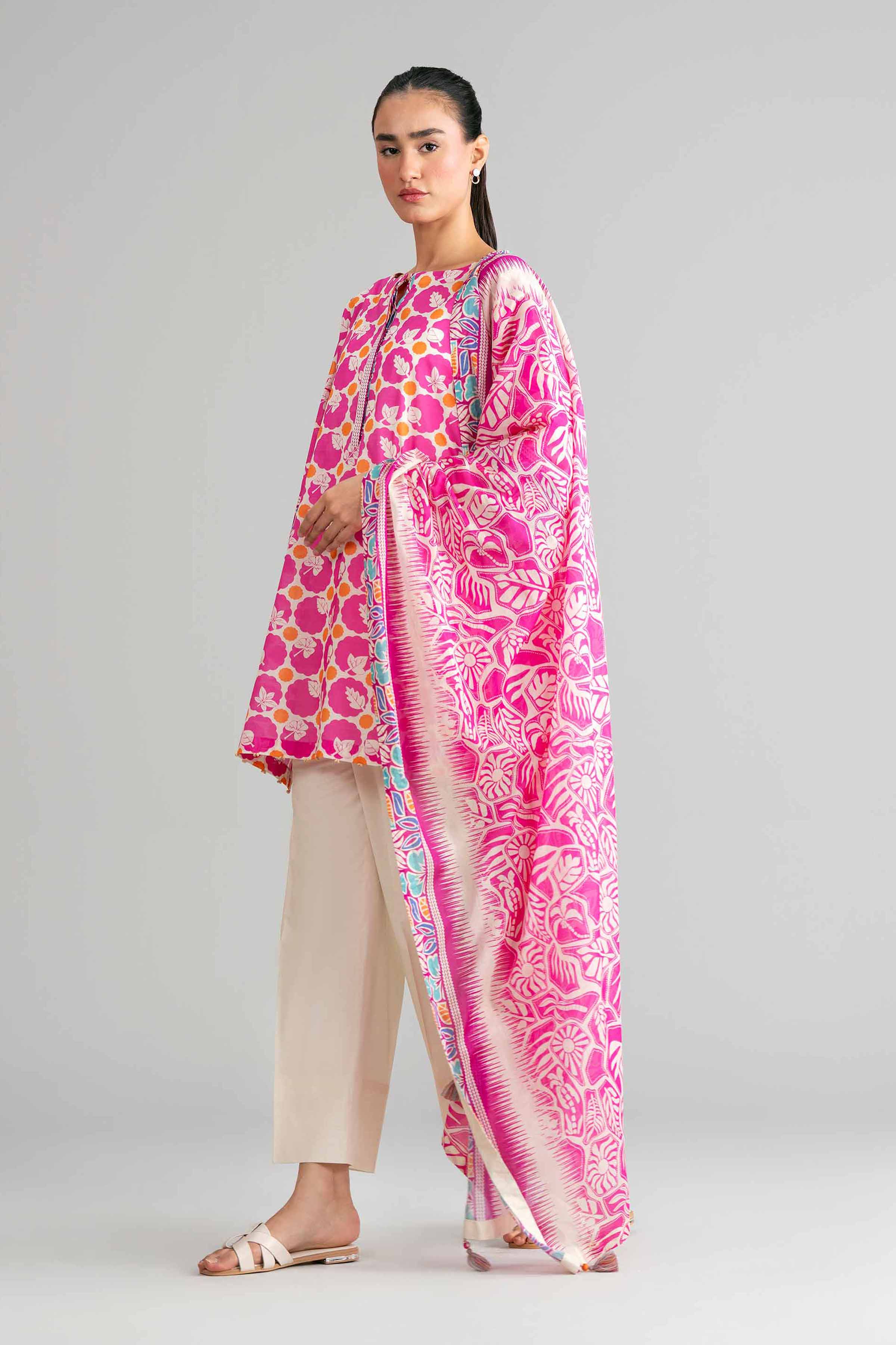 3 Piece - Printed Suit - 42601522 for Women - Unstitched Collection | Nishat | Shop Online