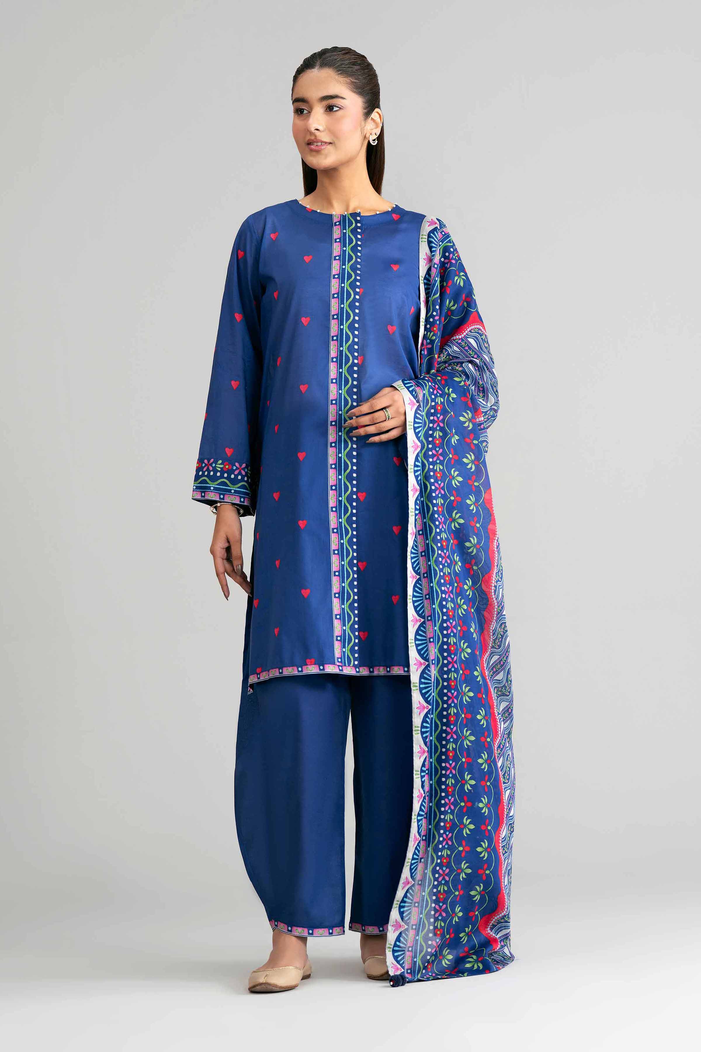 3 Piece - Printed Suit - 42601523 for Women - Unstitched Collection | Nishat | Shop Online