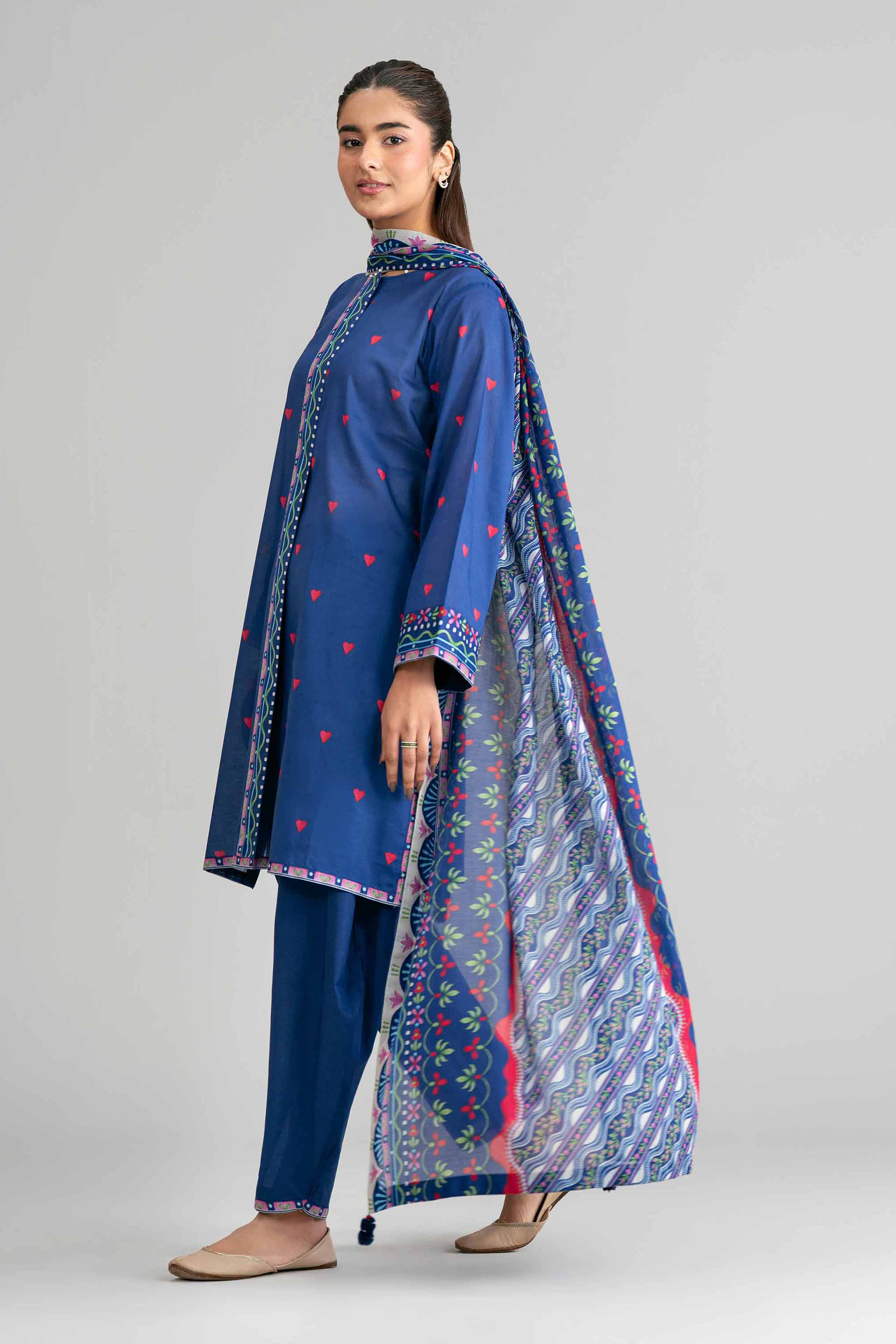 3 Piece - Printed Suit - 42601523 for Women - Unstitched Collection | Nishat | Shop Online