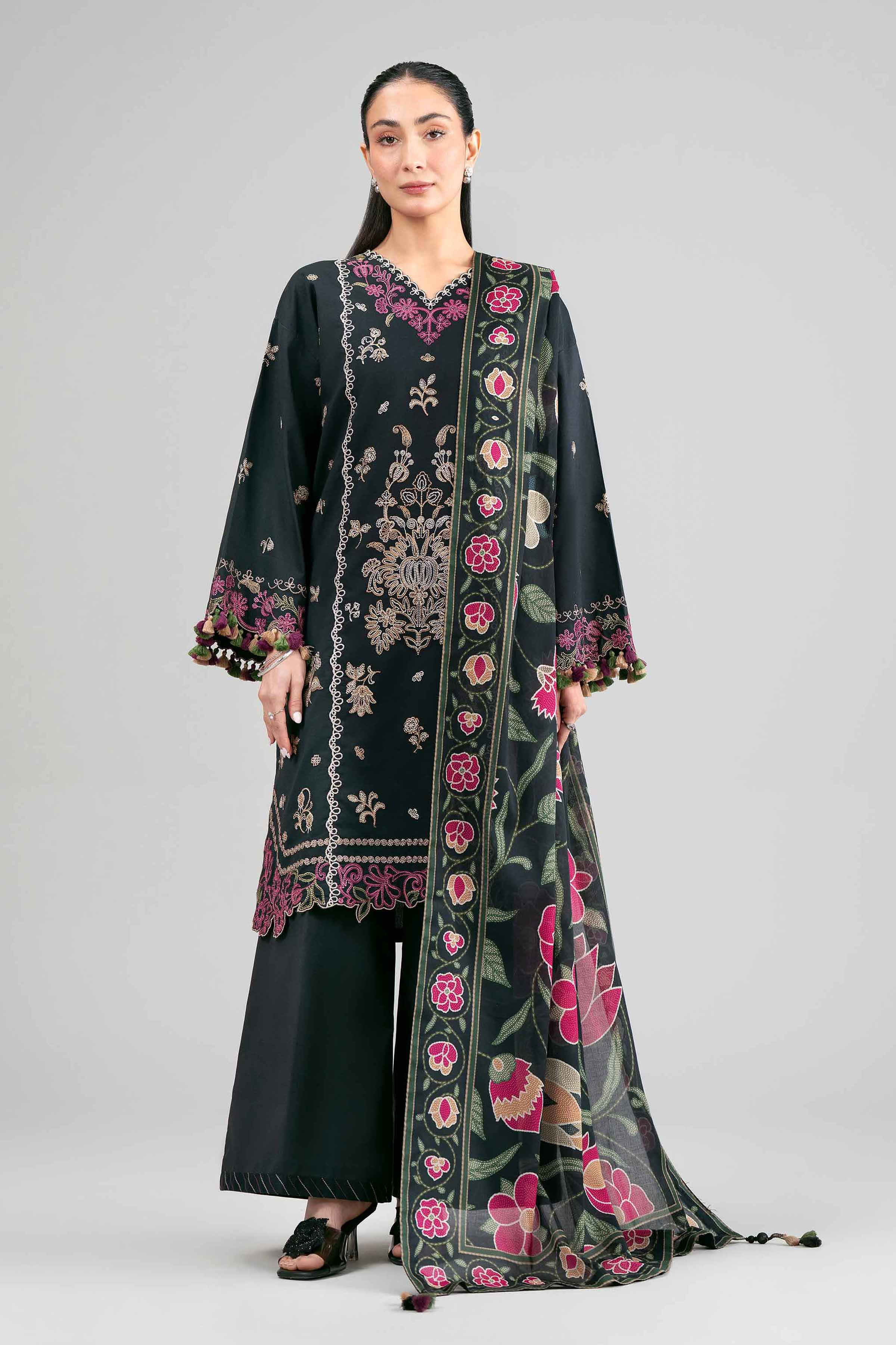 3 Piece - Digital Printed Embroidered Suit - 42601525 for Women - Unstitched Collection | Nishat | Shop Online