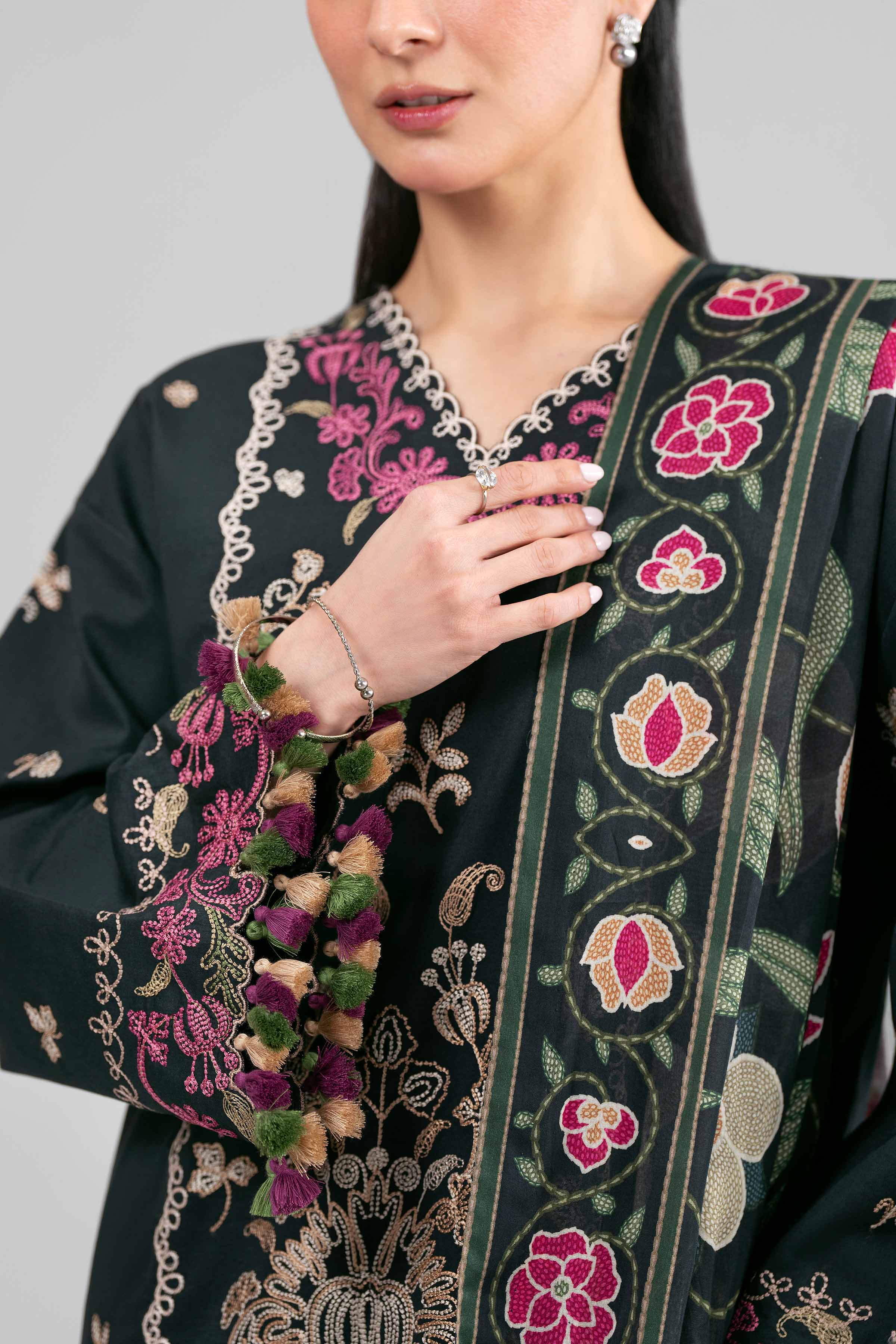 3 Piece - Digital Printed Embroidered Suit - 42601525 for Women - Unstitched Collection | Nishat | Shop Online