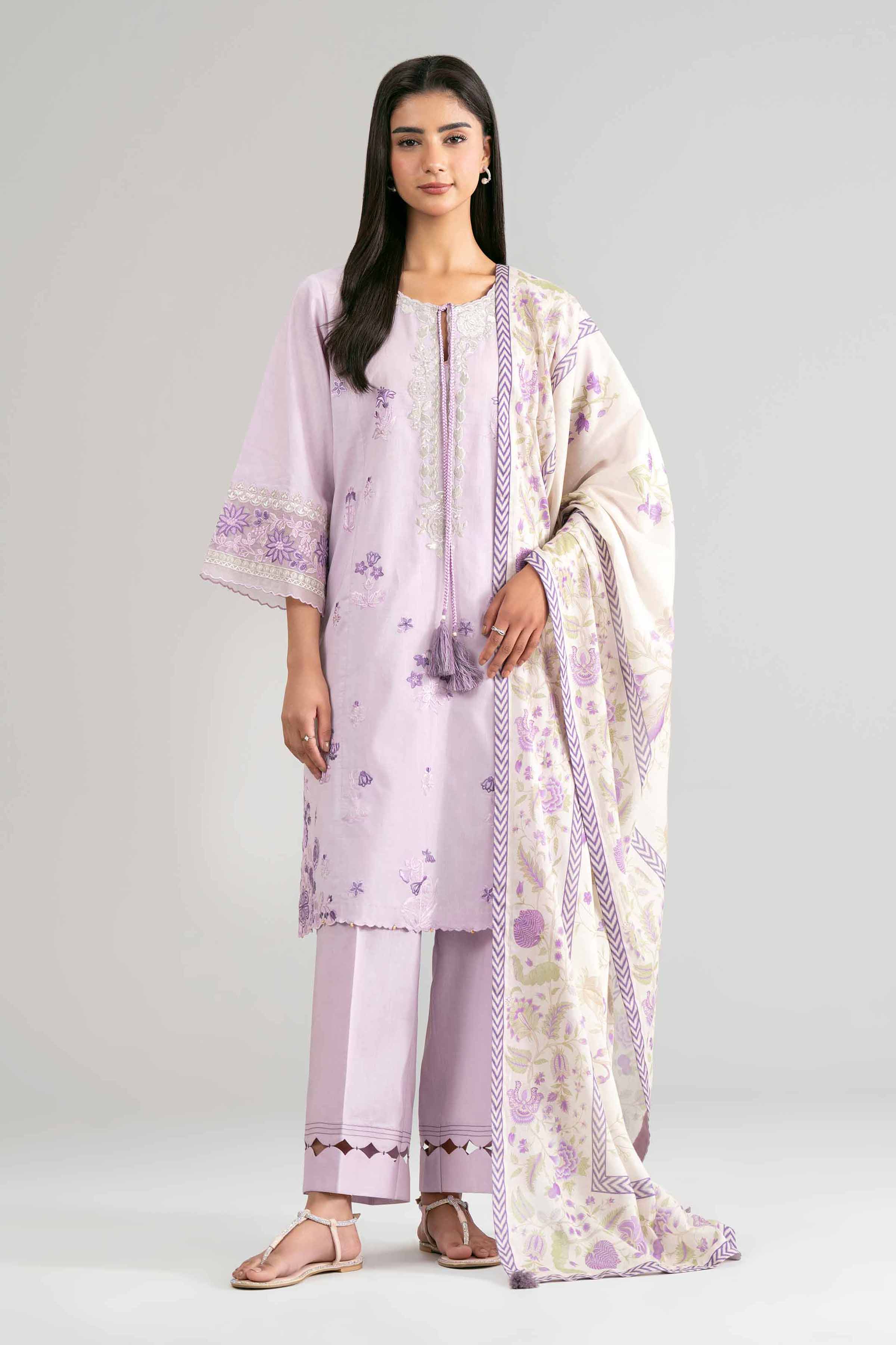 3 Piece - Digital Printed Embroidered Suit - 42601526 for Women - Unstitched Collection | Nishat | Shop Online