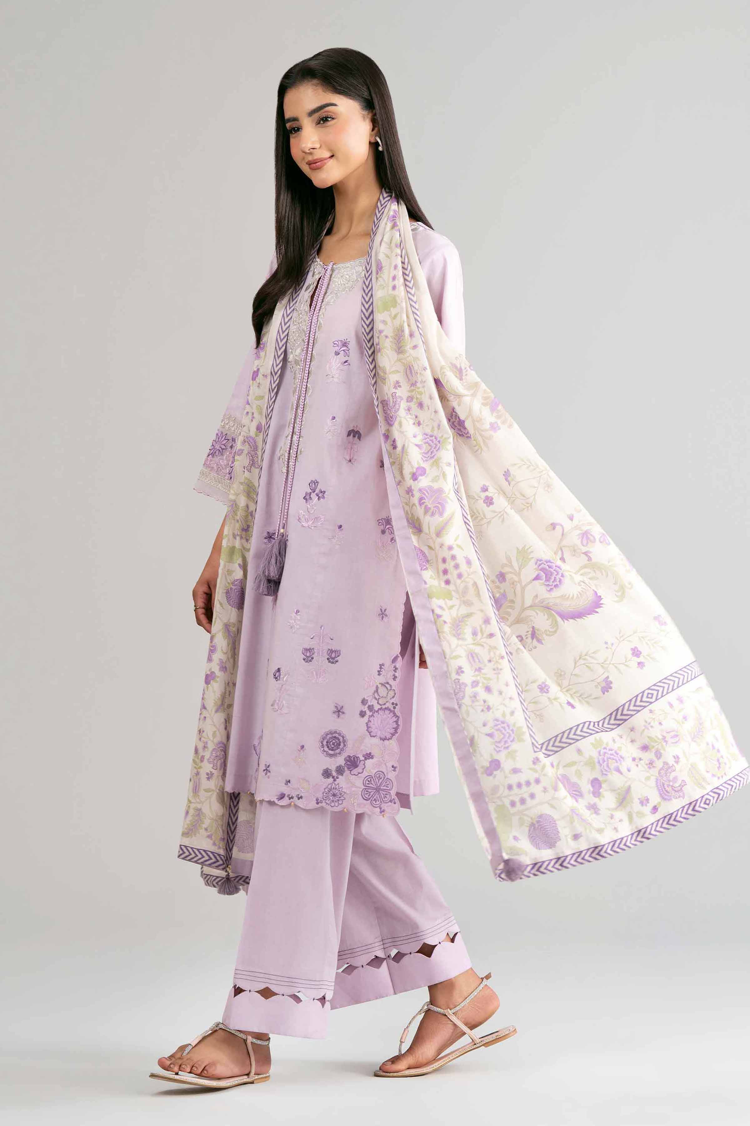 3 Piece - Digital Printed Embroidered Suit - 42601526 for Women - Unstitched Collection | Nishat | Shop Online