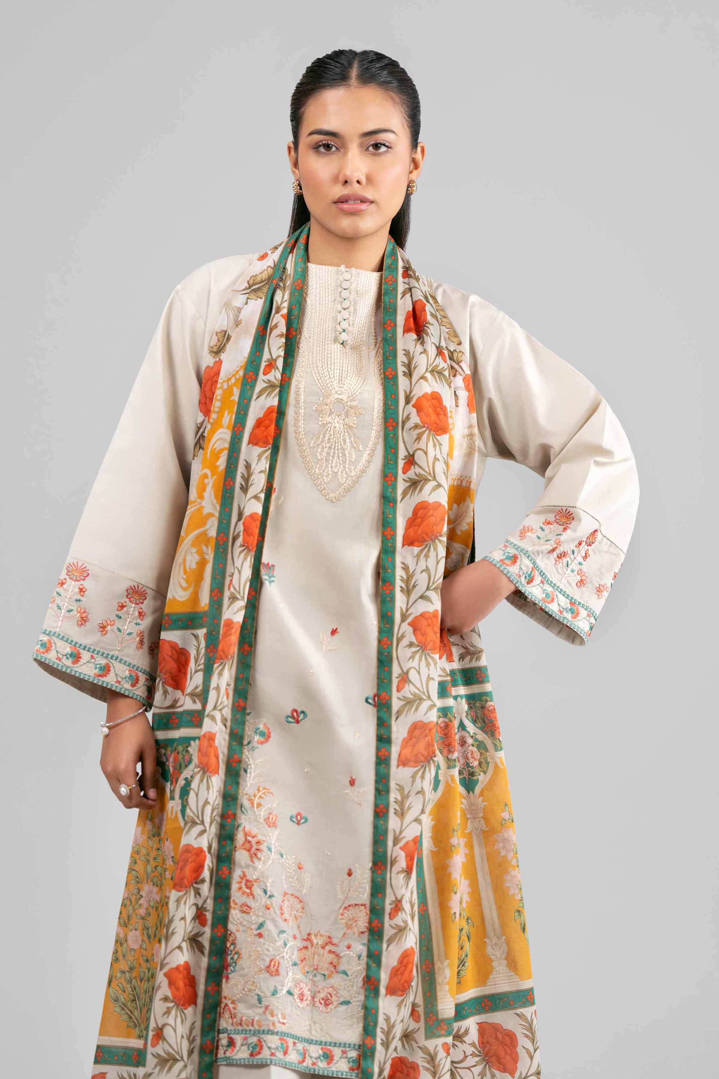 3 Piece - Digital Printed Embroidered Suit - 42601527 for Women - Unstitched Collection | Nishat | Shop Online