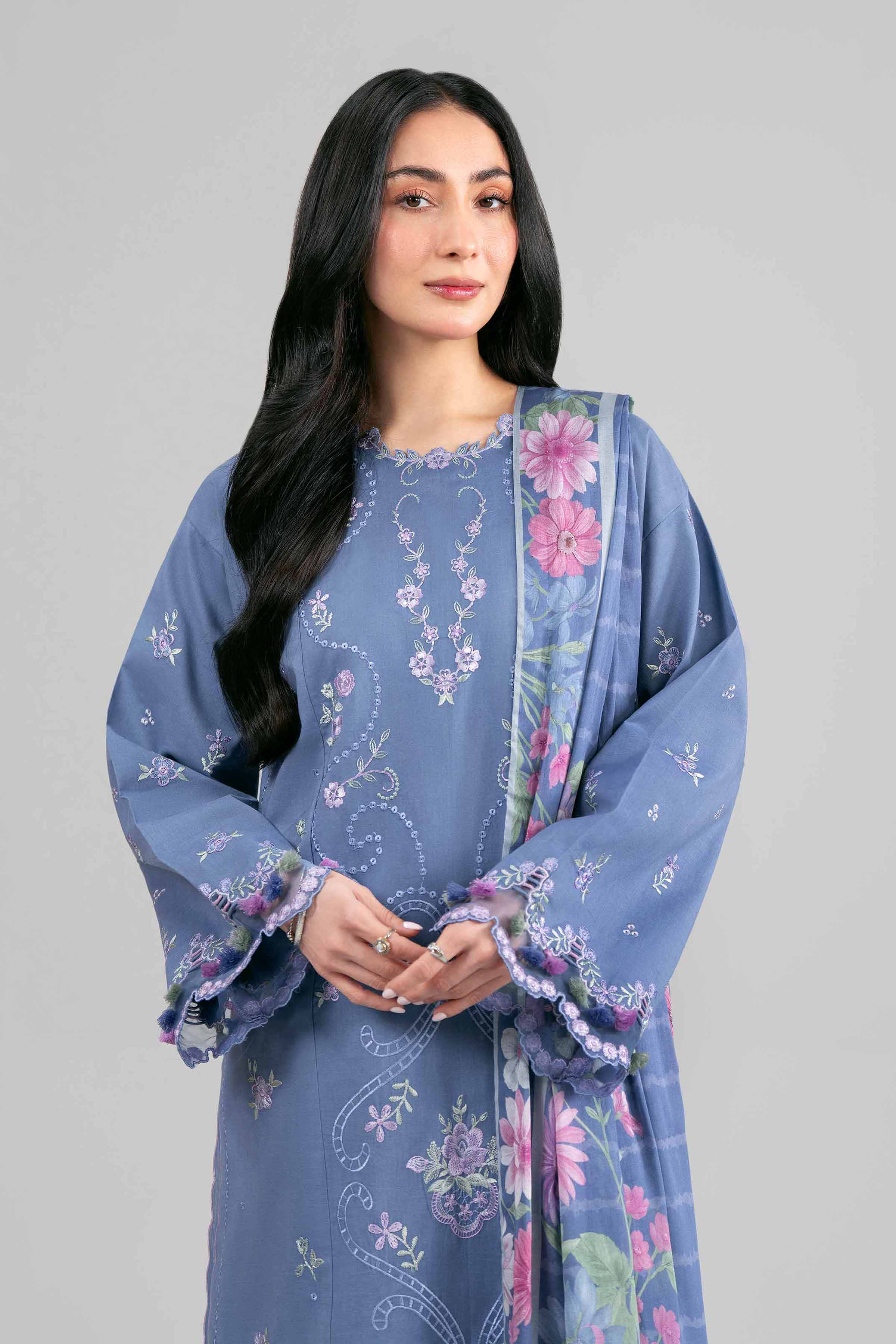 3 Piece - Digital Printed Embroidered Suit - 42601531 for Women - Unstitched Collection | Nishat | Shop Online