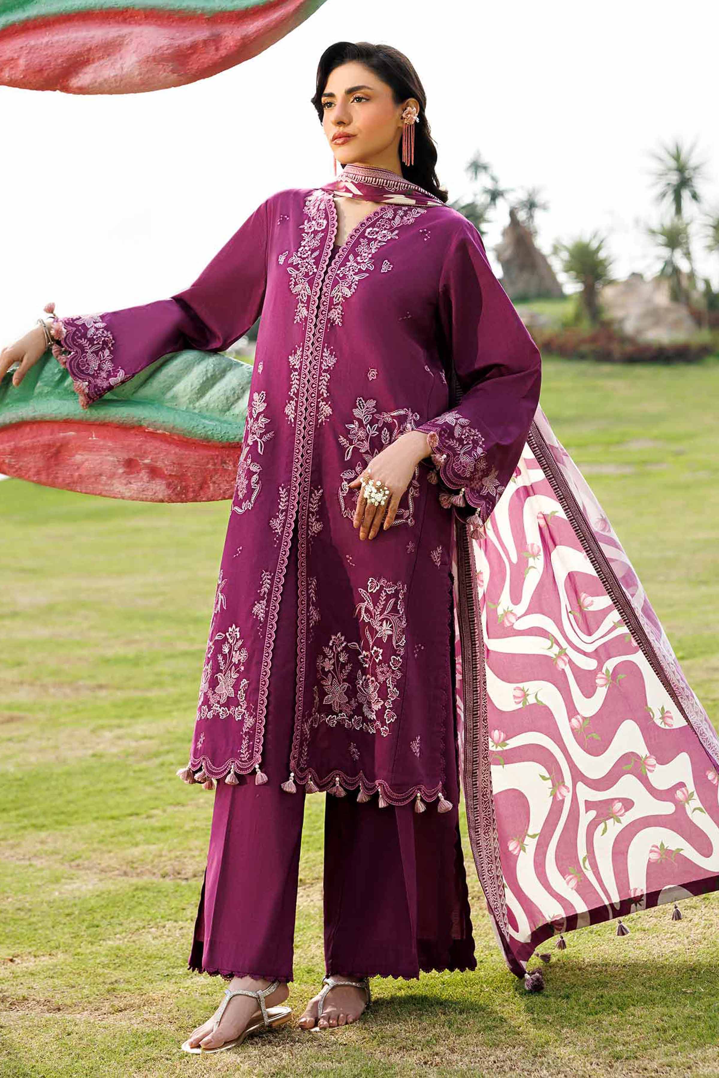 3 Piece - Printed Embroidered Suit - 42601534 for Women - Unstitched Collection | Nishat | Shop Online