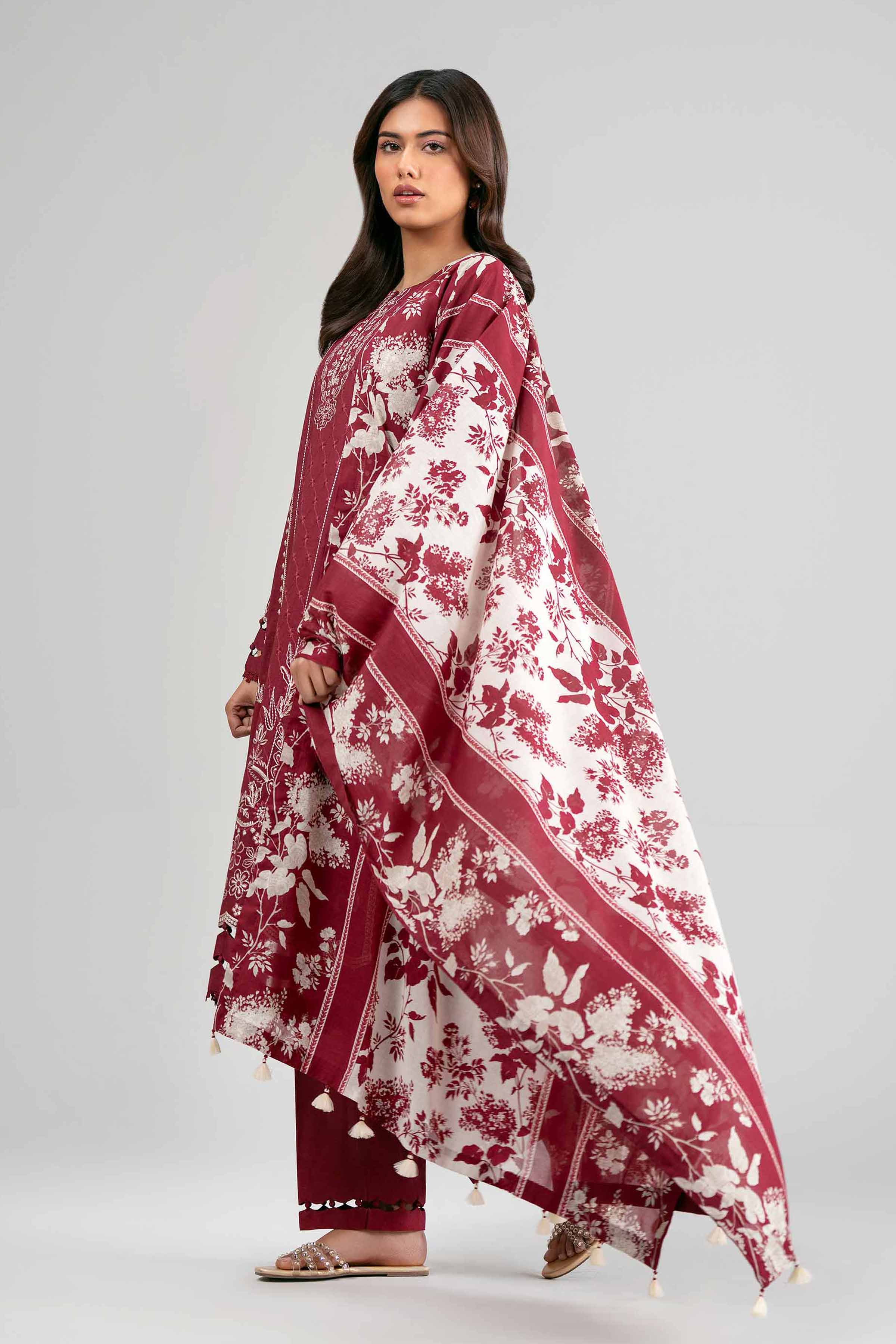 3 Piece - Printed Embroidered Suit - 42601536 for Women - Unstitched Collection | Nishat | Shop Online