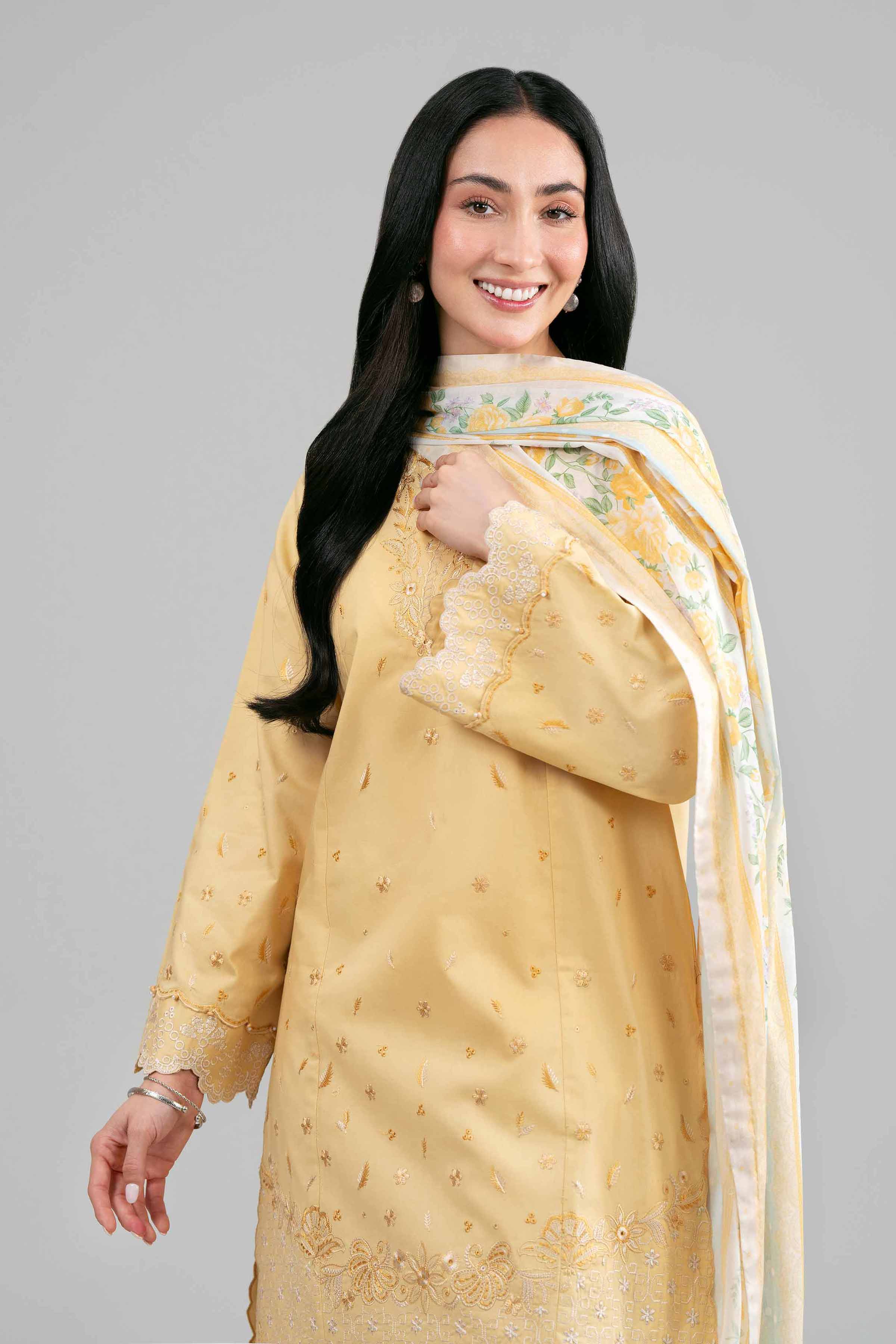 3 Piece - Printed Embroidered Suit - 42601540 for Women - Unstitched Collection | Nishat | Shop Online