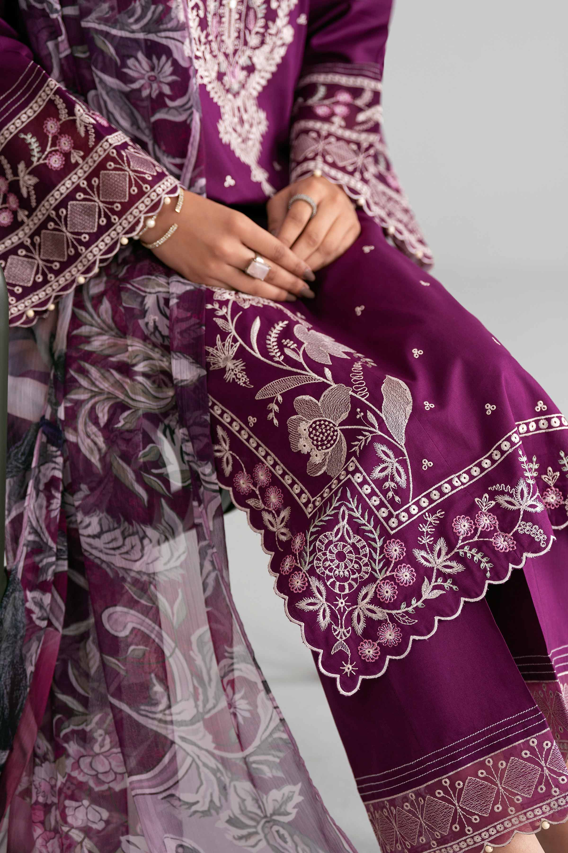 3 Piece - Digital Printed Embroidered Suit - 42601545 for Women - Unstitched Collection | Nishat | Shop Online