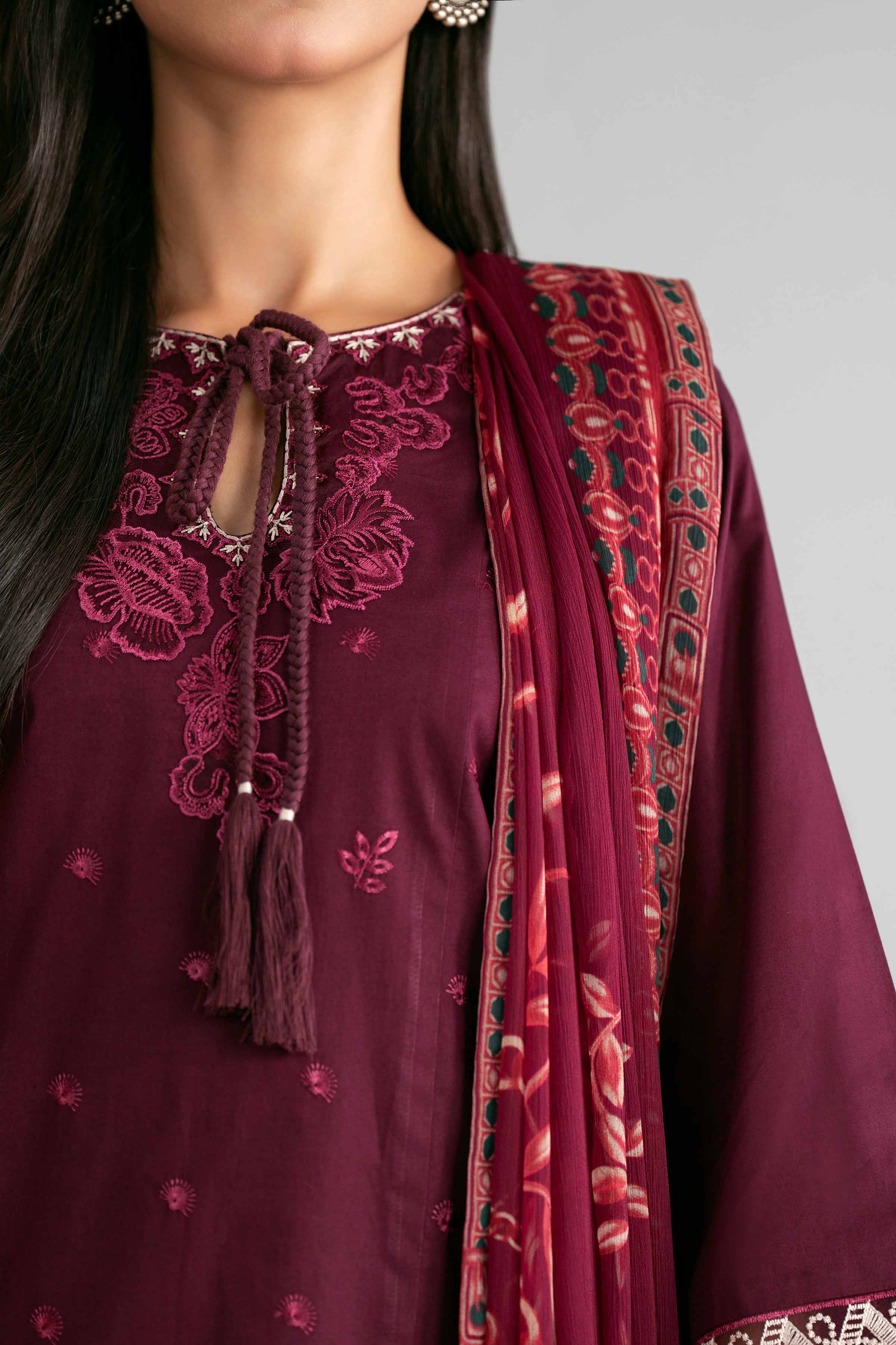 3 Piece - Digital Printed Embroidered Suit - 42601546 for Women - Unstitched Collection | Nishat | Shop Online