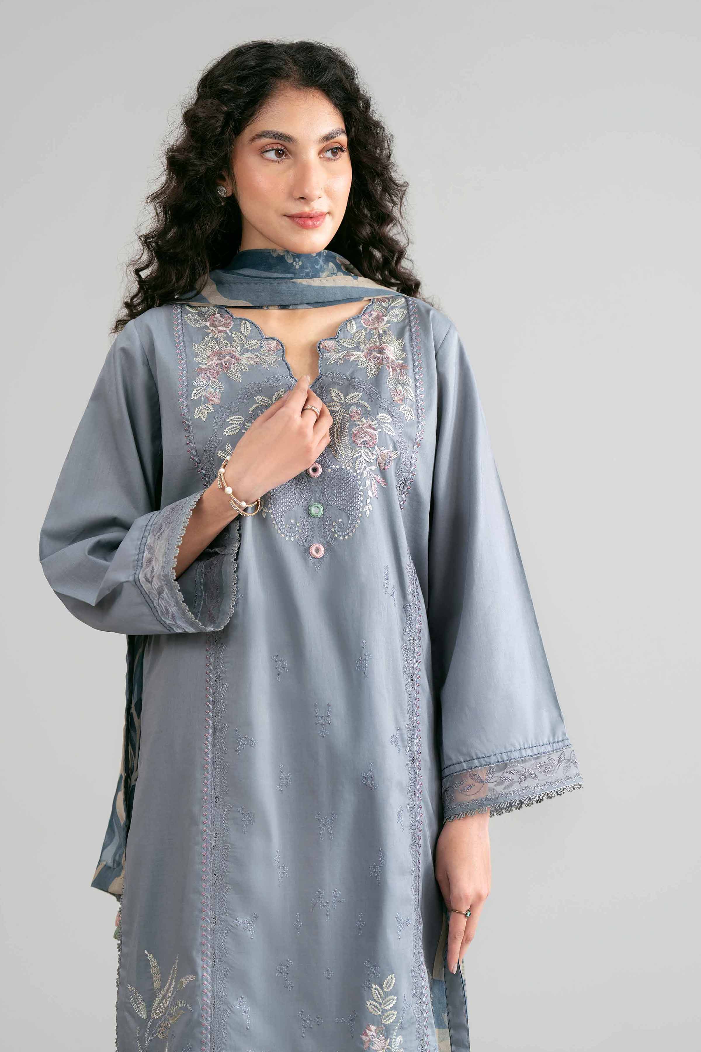 3 Piece - Digital Printed Embroidered Suit - 42601547 for Women - Unstitched Collection | Nishat | Shop Online