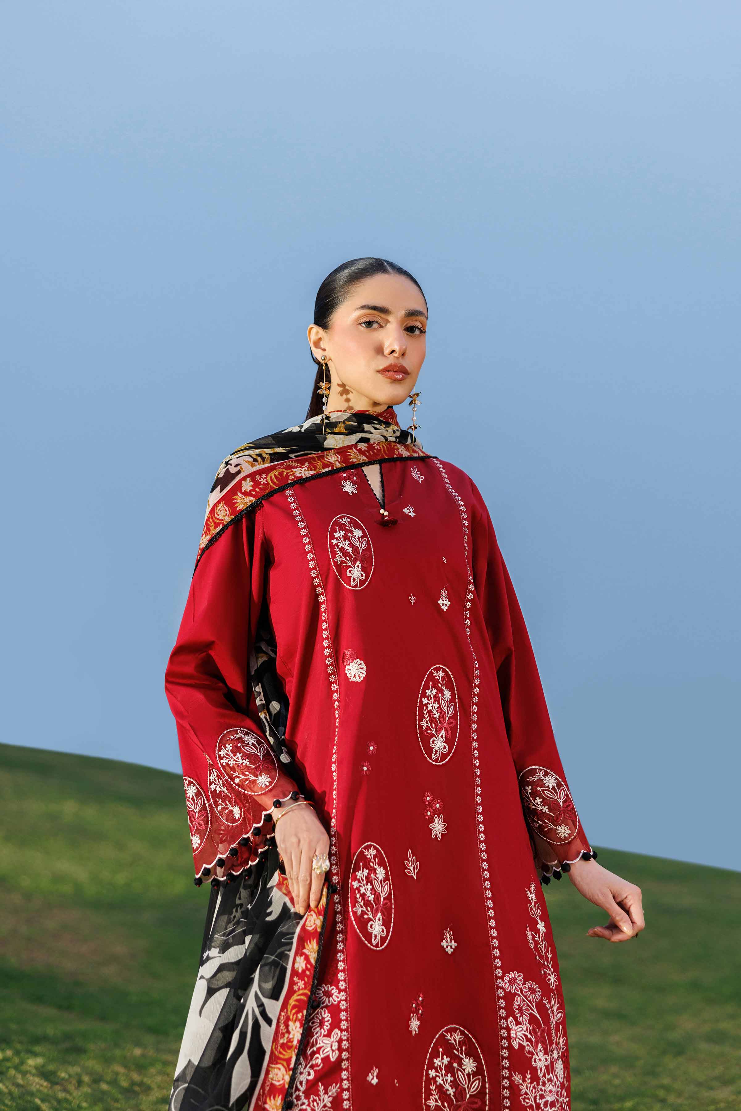 3 Piece - Digital Printed Embroidered Suit - 42601550 for Women - Unstitched Collection | Nishat | Shop Online