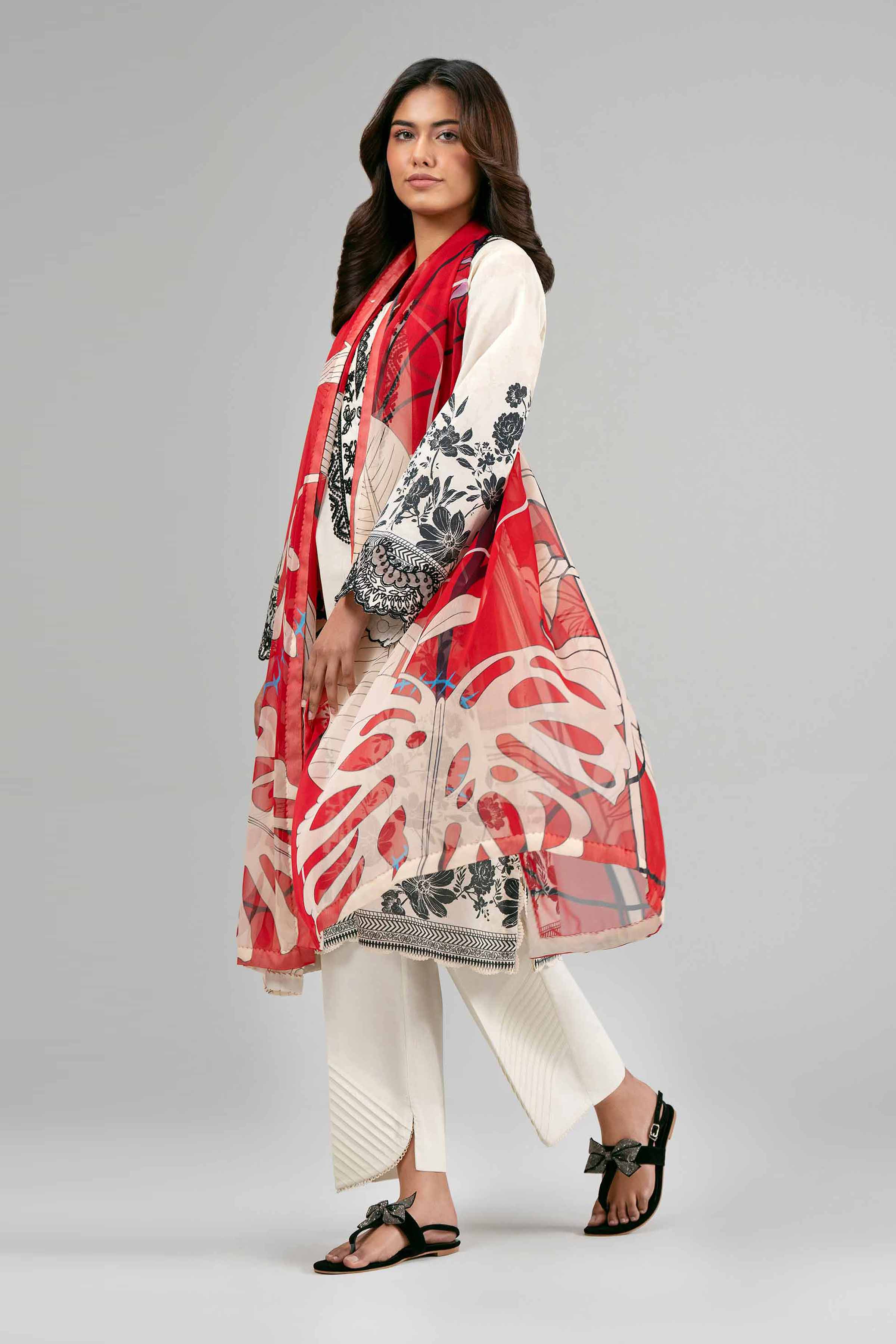 3 Piece - Digital Printed Embroidered Suit - 42601557 for Women - Unstitched Collection | Nishat | Shop Online