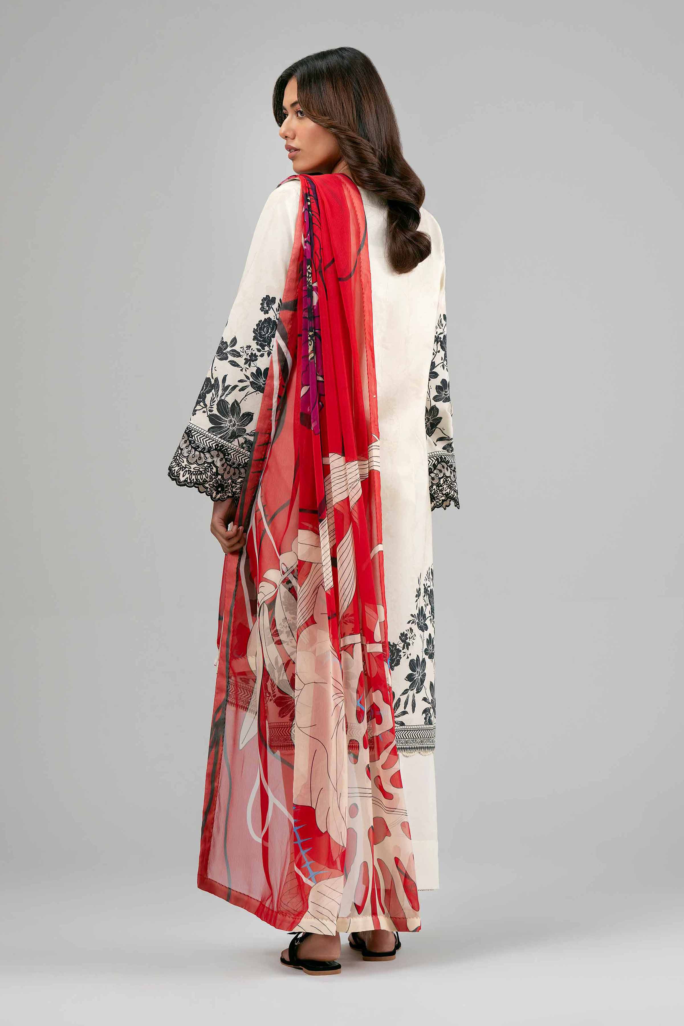 3 Piece - Digital Printed Embroidered Suit - 42601557 for Women - Unstitched Collection | Nishat | Shop Online