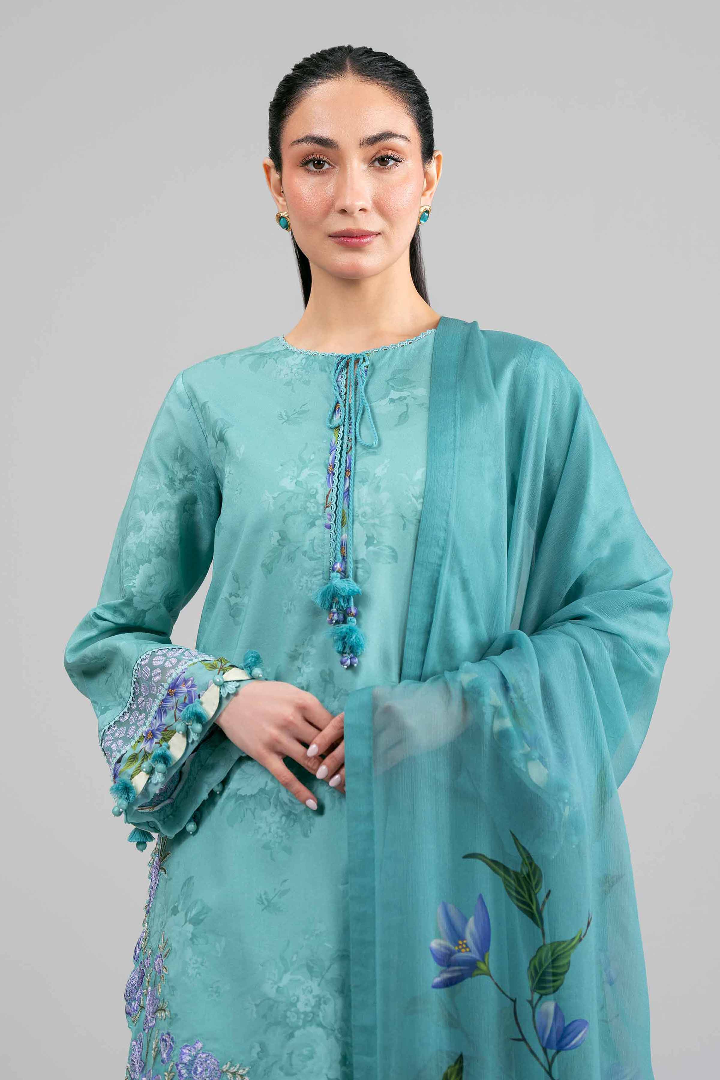 3 Piece - Digital Printed Embroidered Suit - 42601558 for Women - Unstitched Collection | Nishat | Shop Online