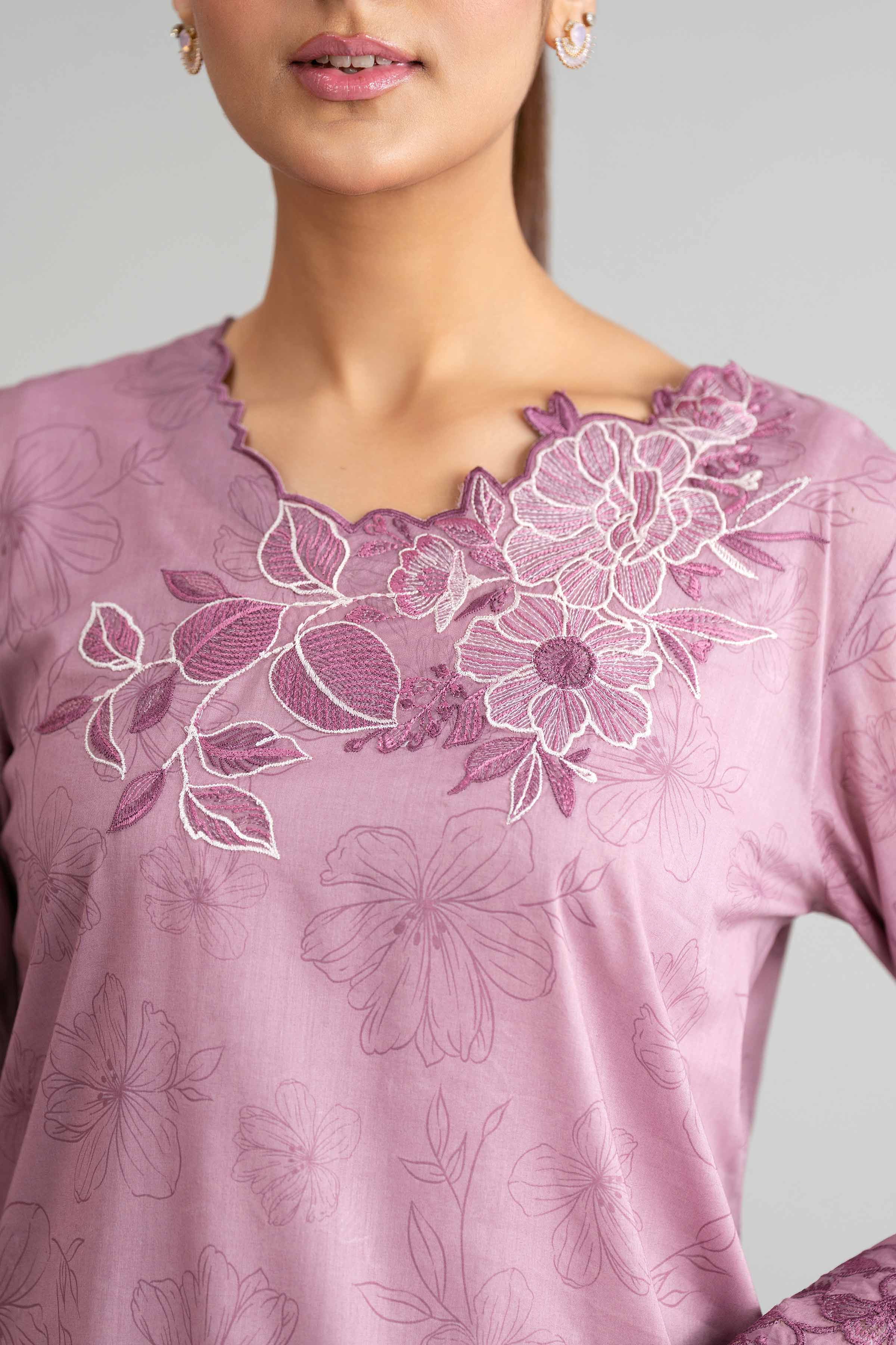 3 Piece - Digital Printed Embroidered Suit - 42601561 for Women - Unstitched Collection | Nishat | Shop Online