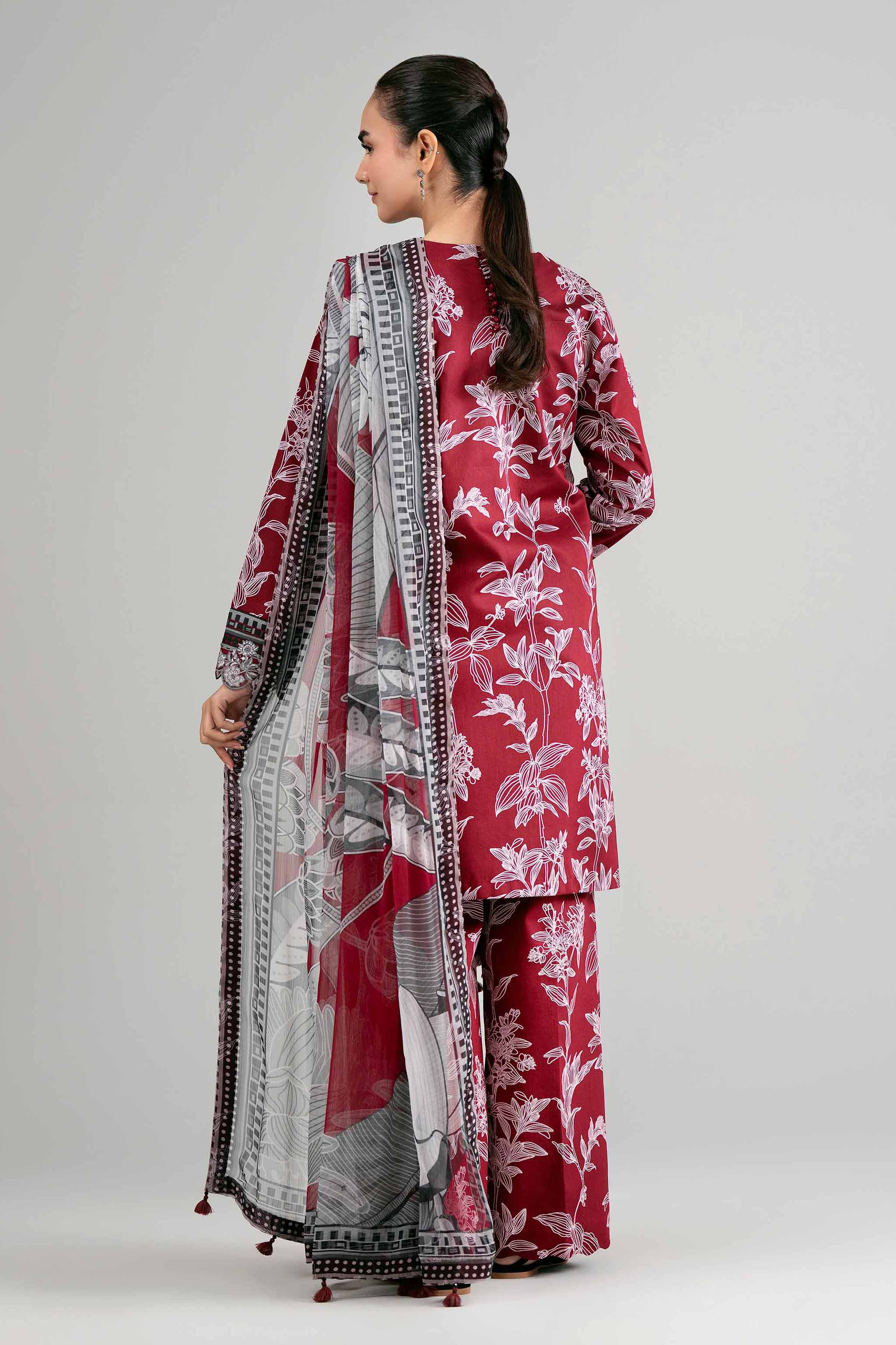 3 Piece - Digital Printed Embroidered Suit - 42601565 for Women - Unstitched Collection | Nishat | Shop Online