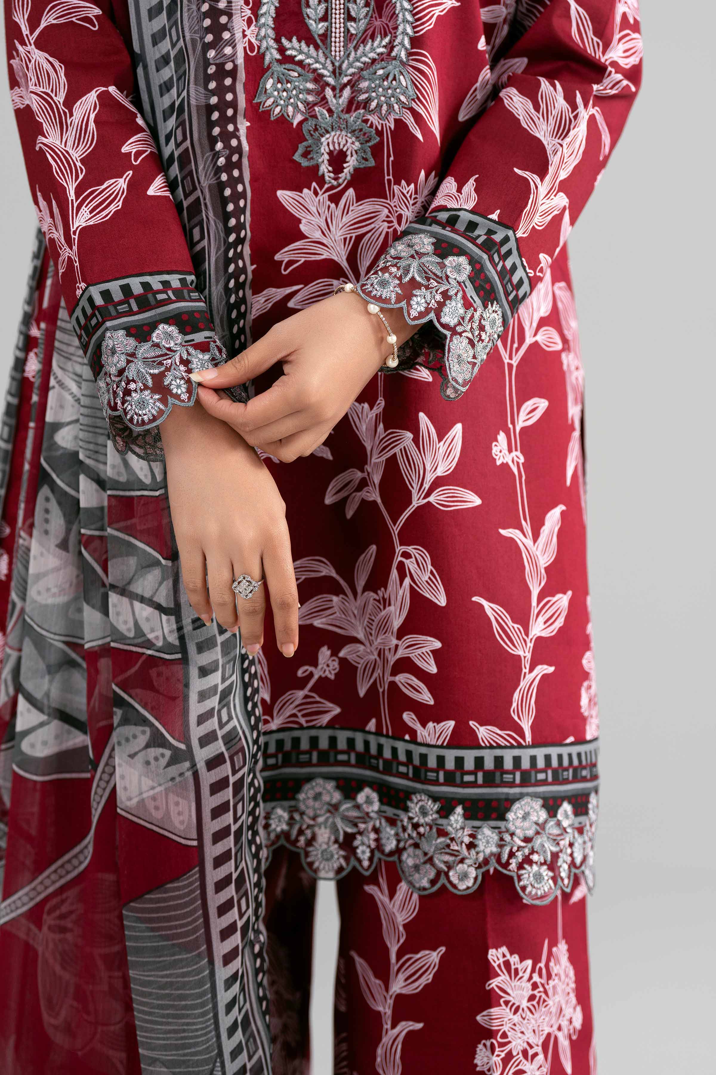 3 Piece - Digital Printed Embroidered Suit - 42601565 for Women - Unstitched Collection | Nishat | Shop Online
