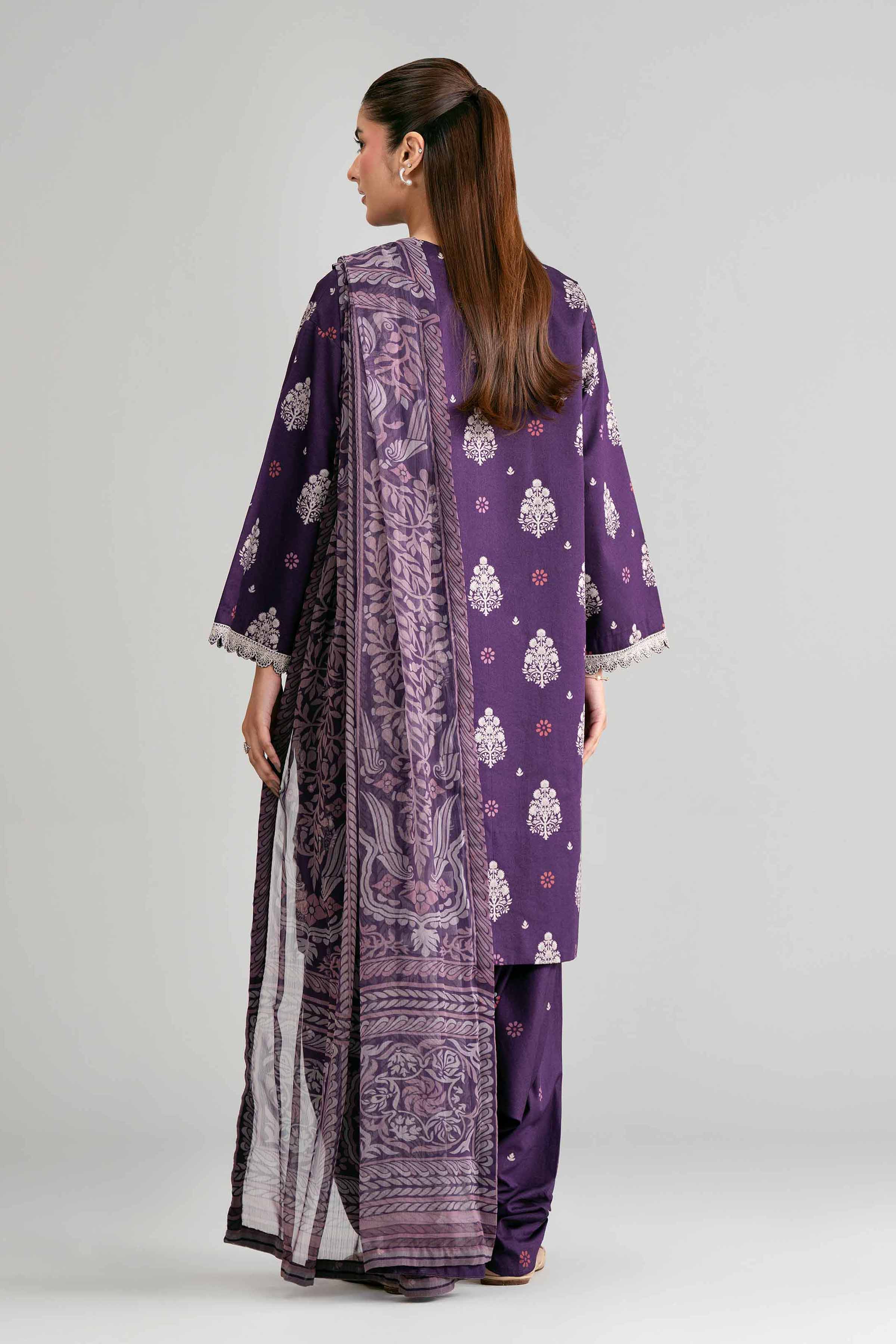 3 Piece - Digital Printed Embroidered Suit - 42601566 for Women - Unstitched Collection | Nishat | Shop Online