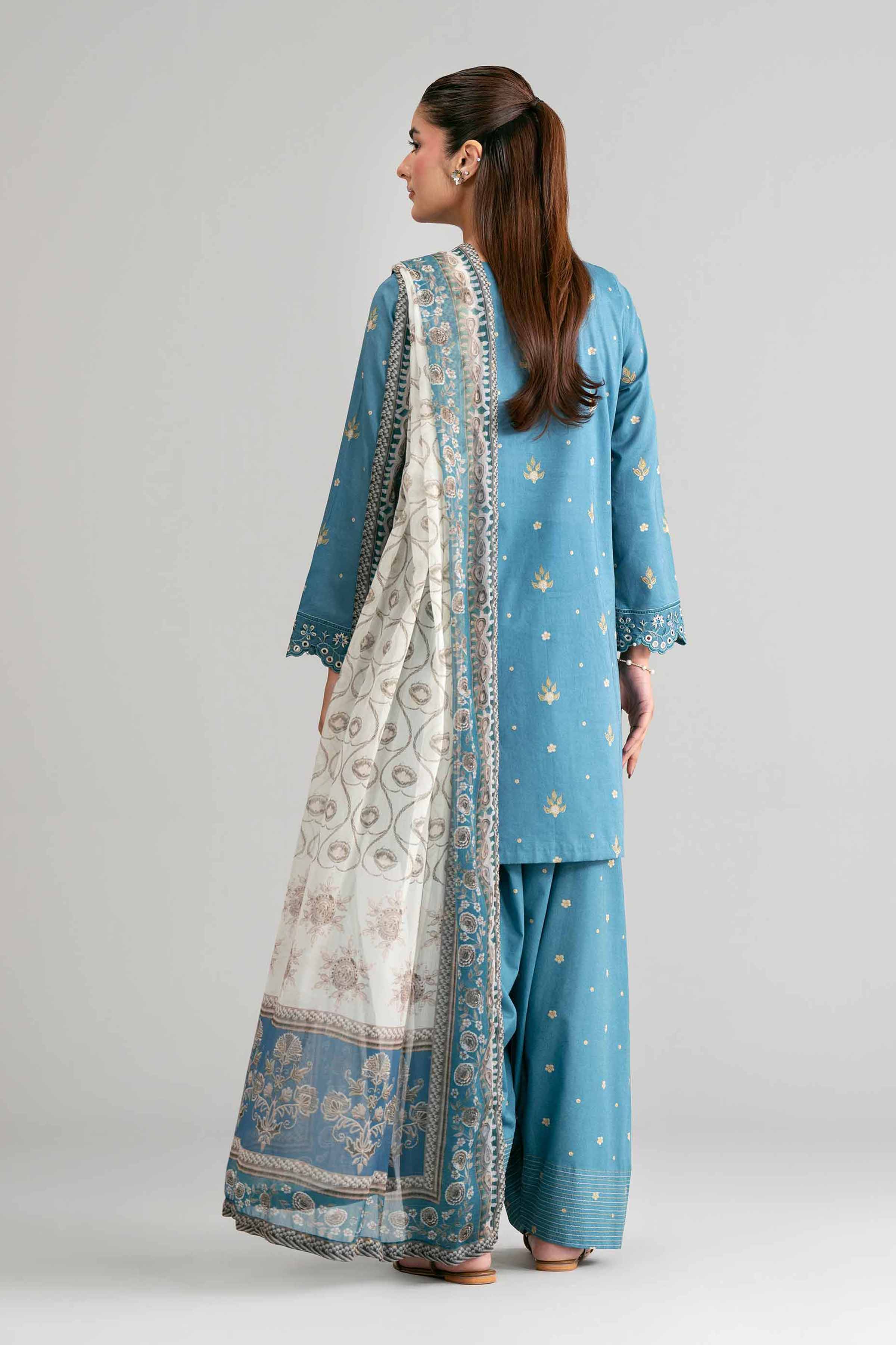 3 Piece - Digital Printed Embroidered Suit - 42601569 for Women - Unstitched Collection | Nishat | Shop Online