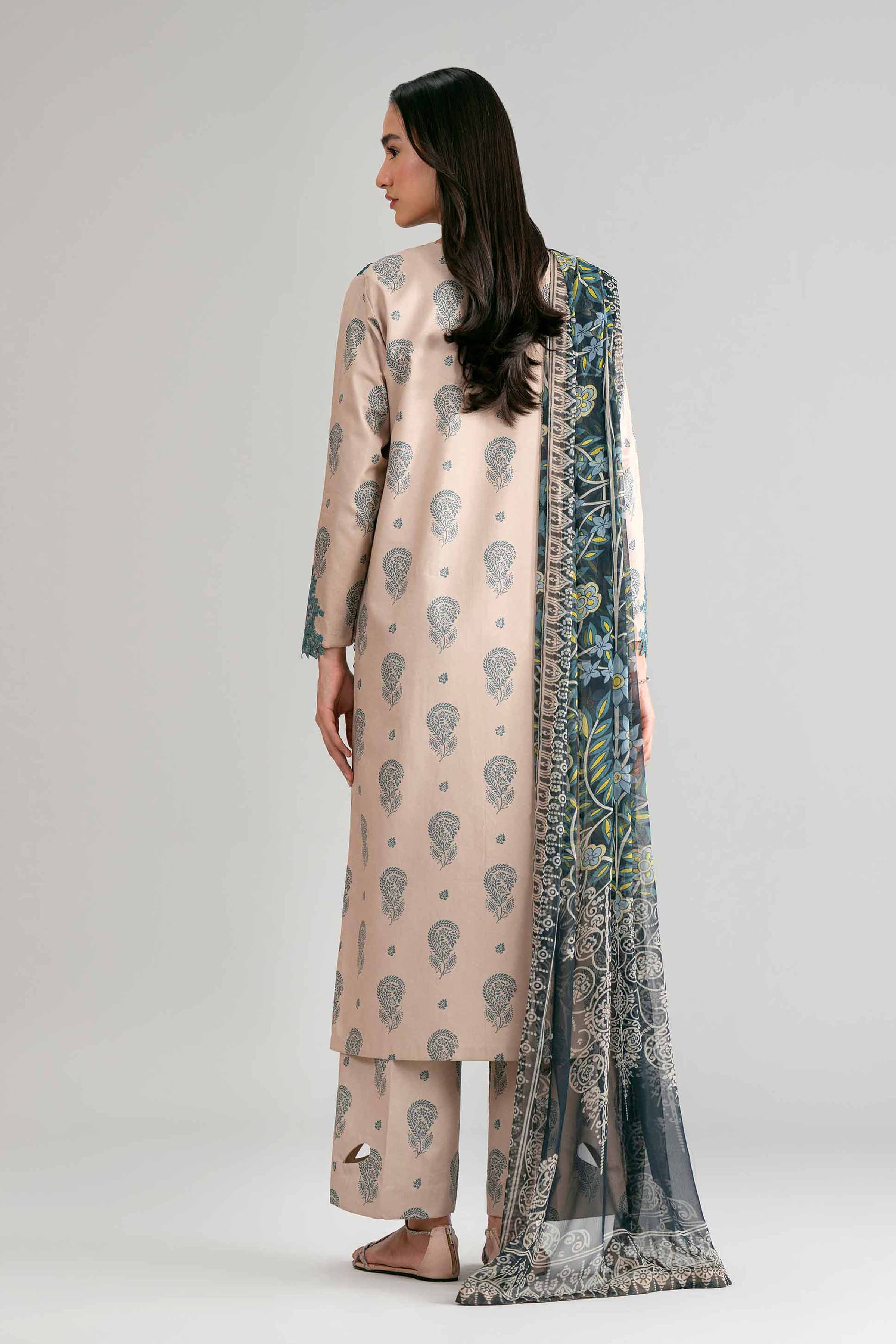 3 Piece - Digital Printed Embroidered Suit - 42601572 for Women - Unstitched Collection | Nishat | Shop Online