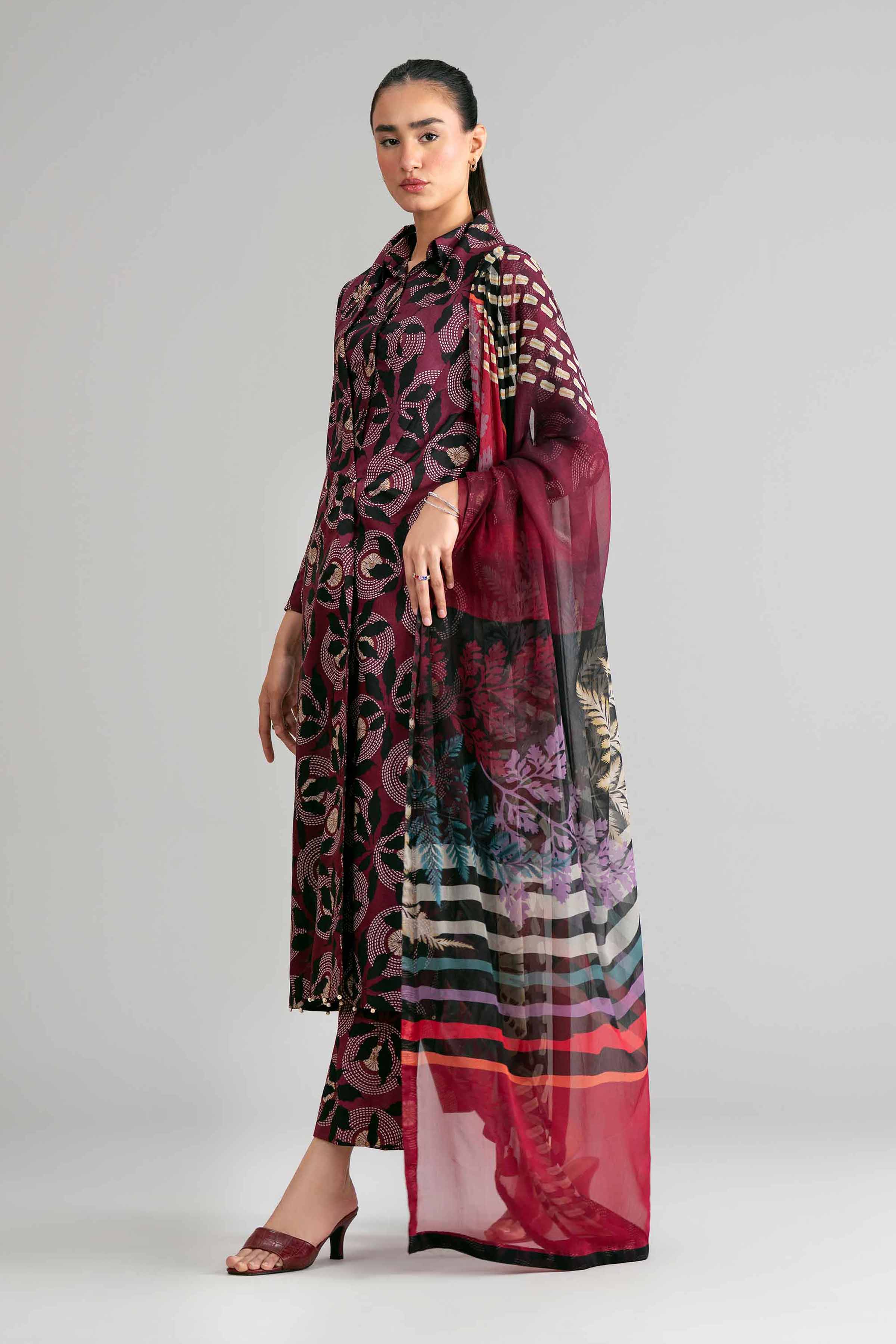 3 Piece - Digital Printed Suit - 42601577 for Women - Unstitched Collection | Nishat | Shop Online