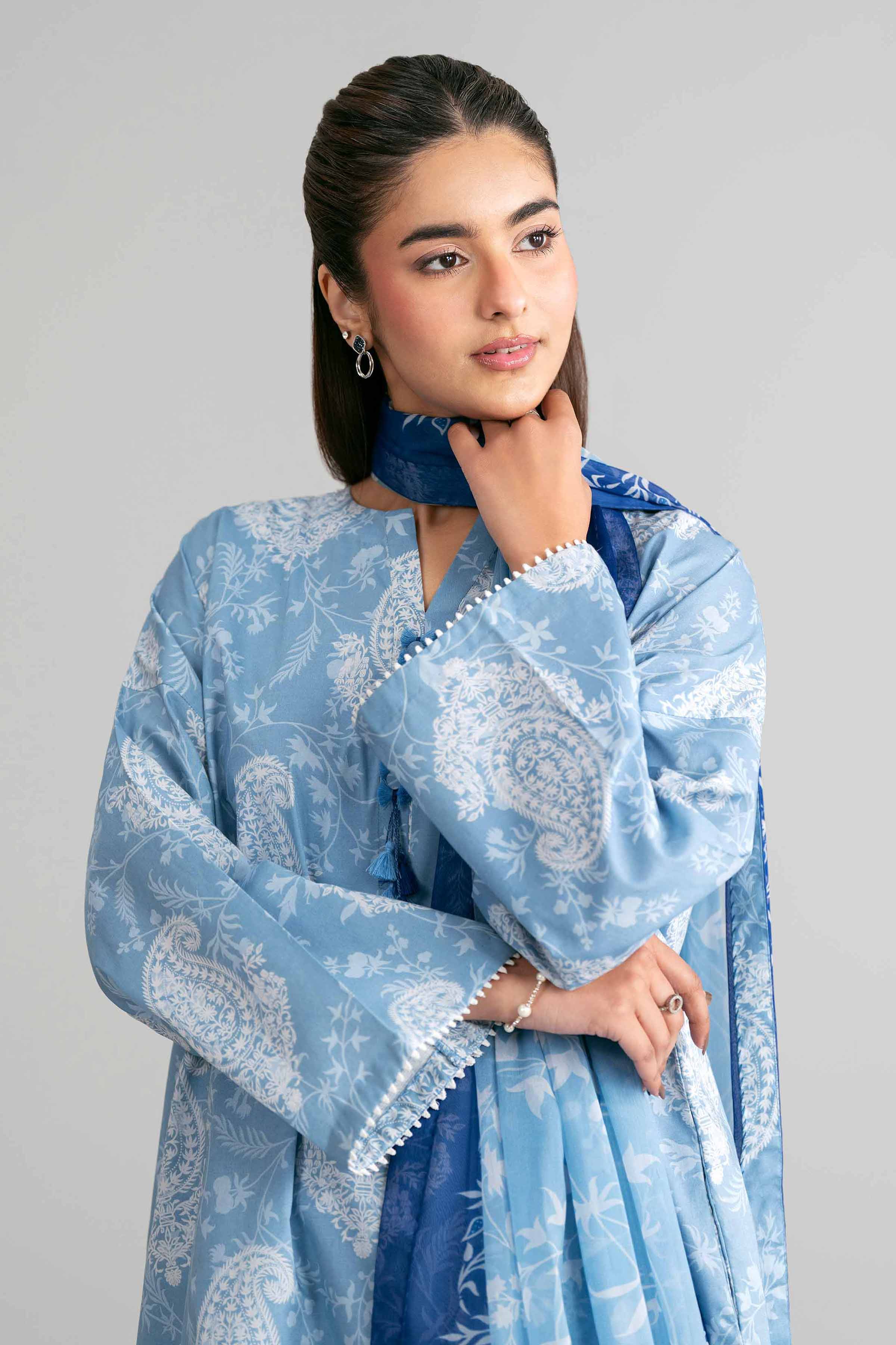 3 Piece - Digital Printed Suit - 42601581 for Women - Unstitched Collection | Nishat | Shop Online