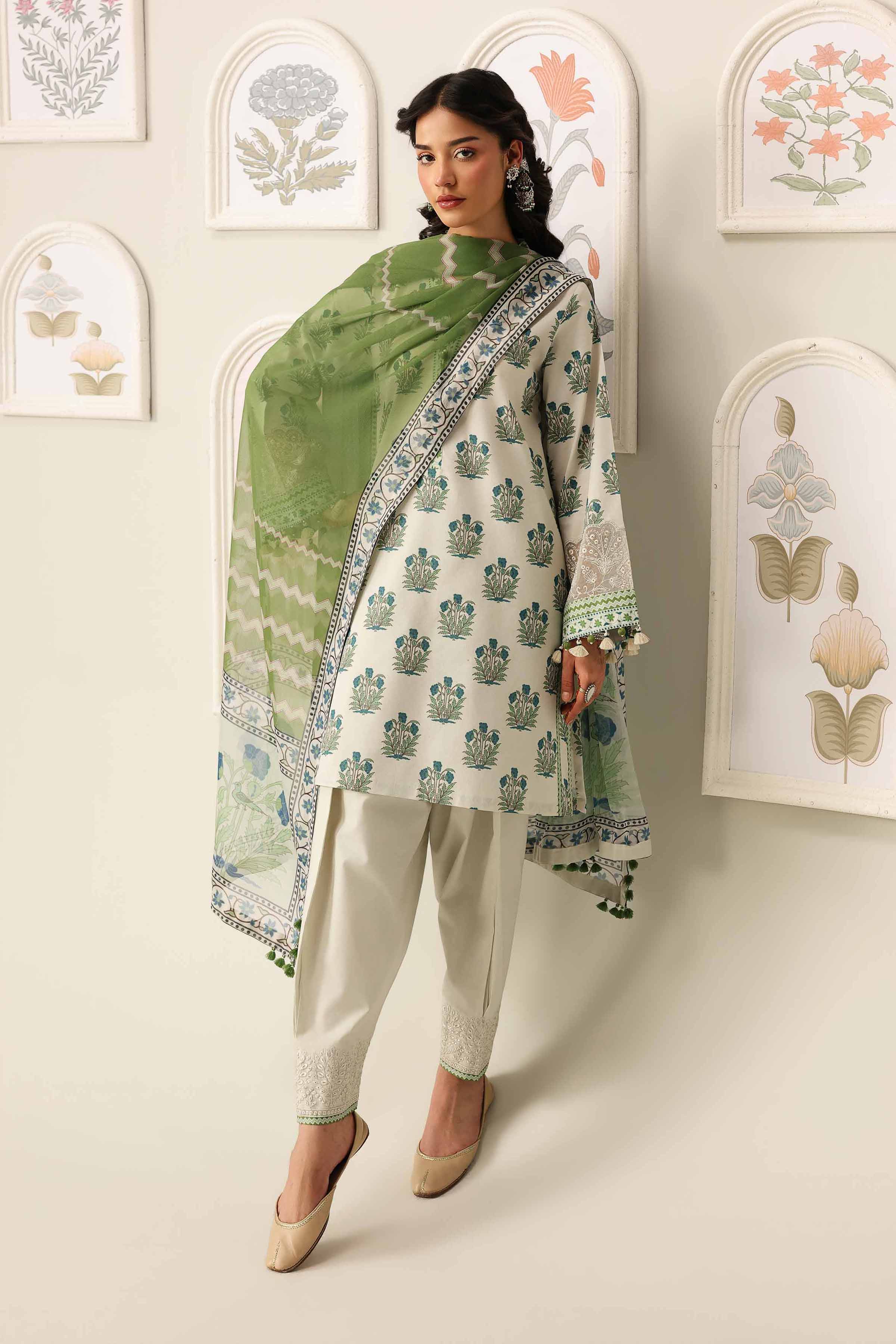 2 Piece - Digital Printed Embroidered Suit - 42601585 for Women - Unstitched Collection | Nishat | Shop Online