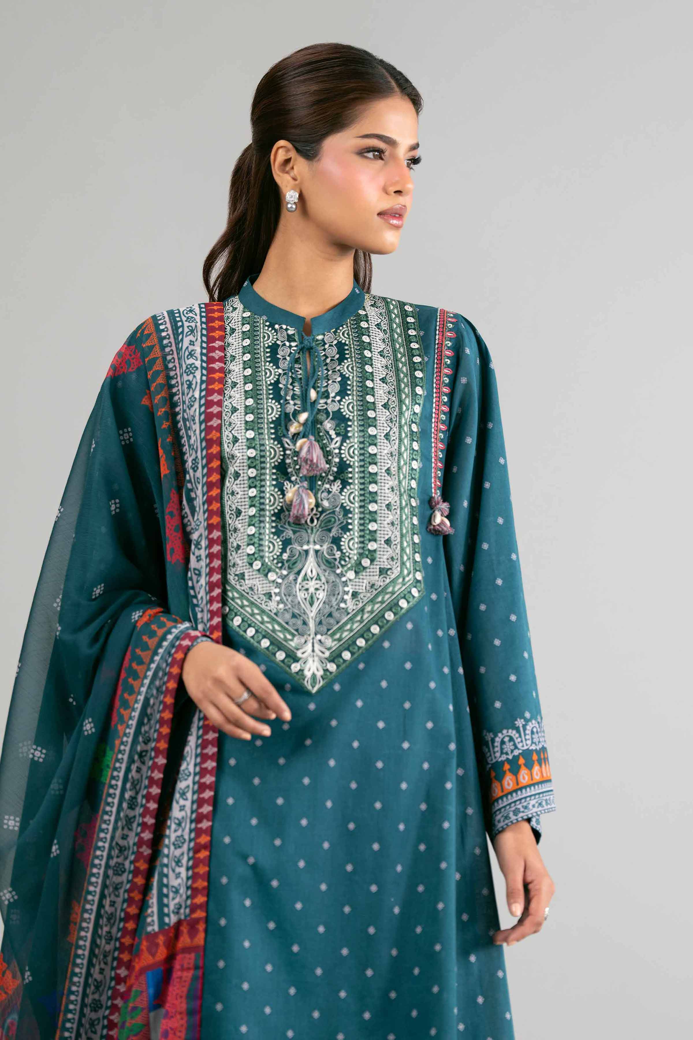 2 Piece - Digital Printed Embroidered Suit - 42601586 for Women - Unstitched Collection | Nishat | Shop Online