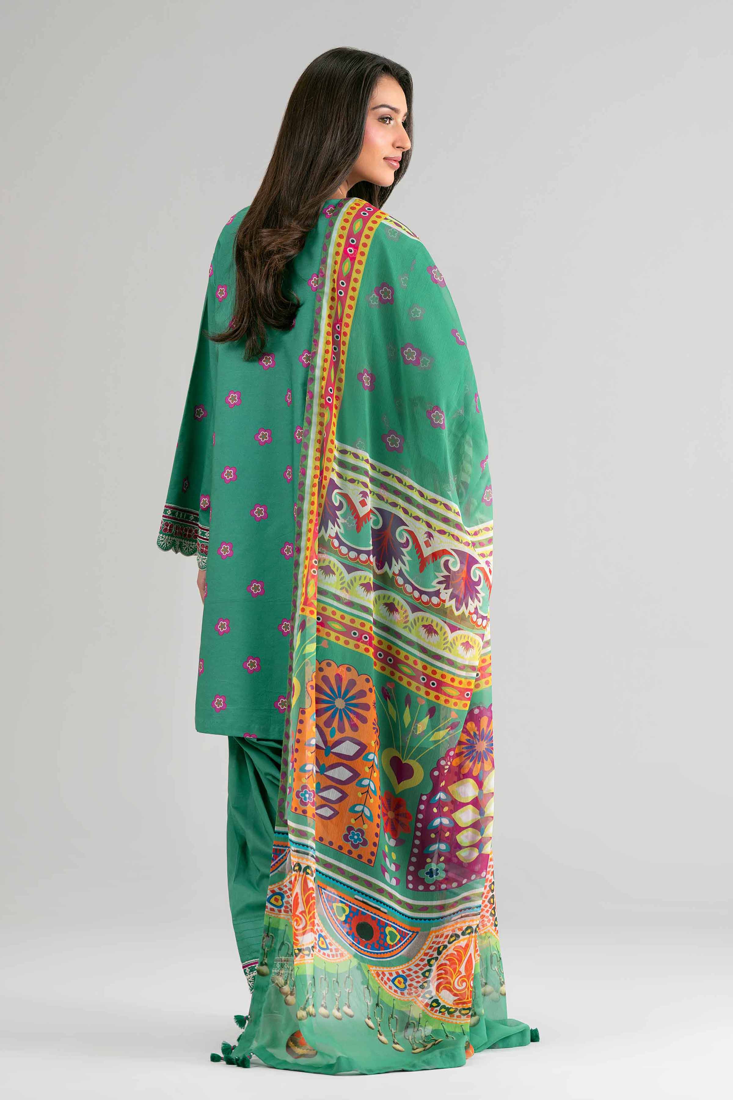 2 Piece - Digital Printed Embroidered Suit - 42601592 for Women - Unstitched Collection | Nishat | Shop Online