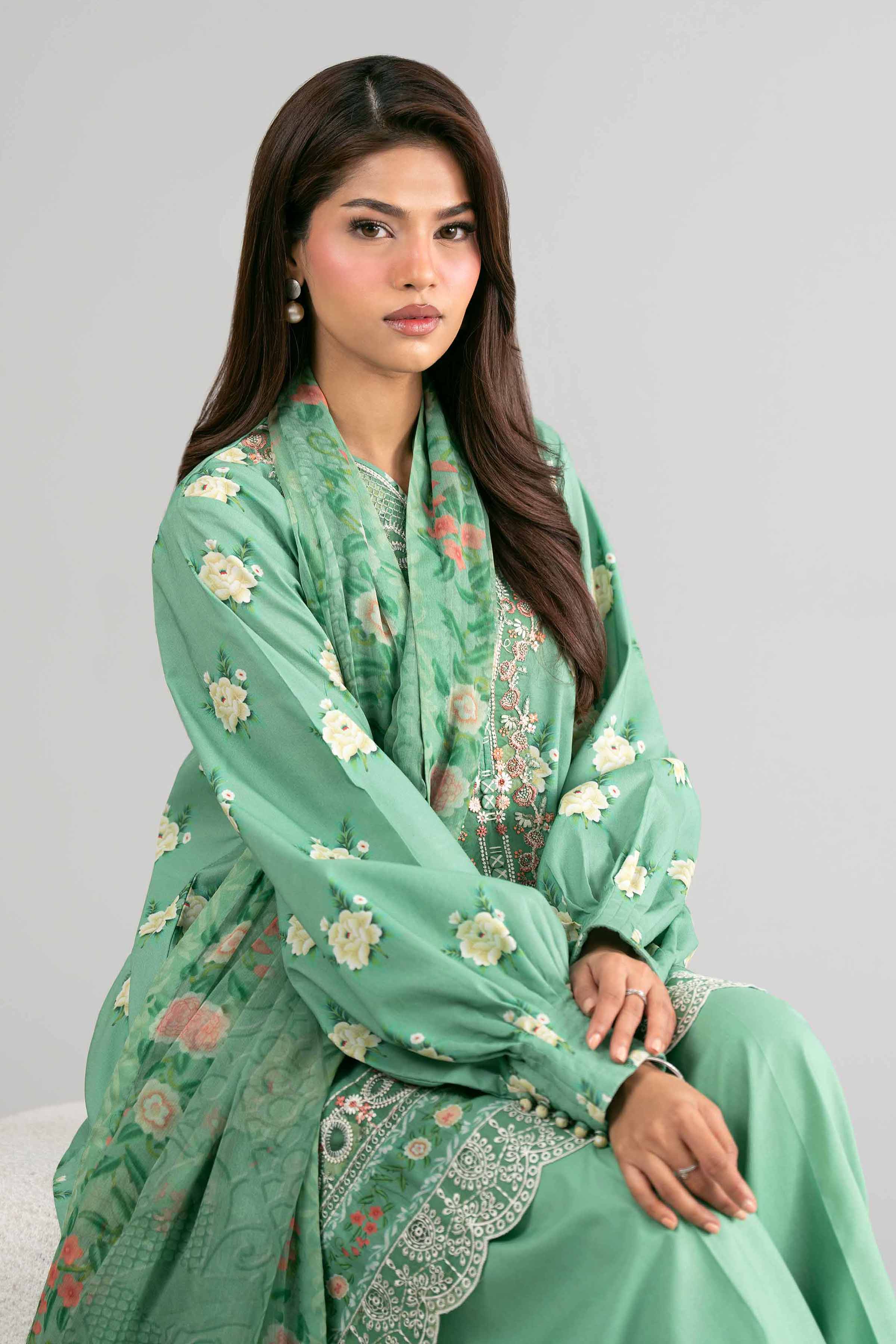 2 Piece - Digital Printed Embroidered Suit - 42601593 for Women - Unstitched Collection | Nishat | Shop Online