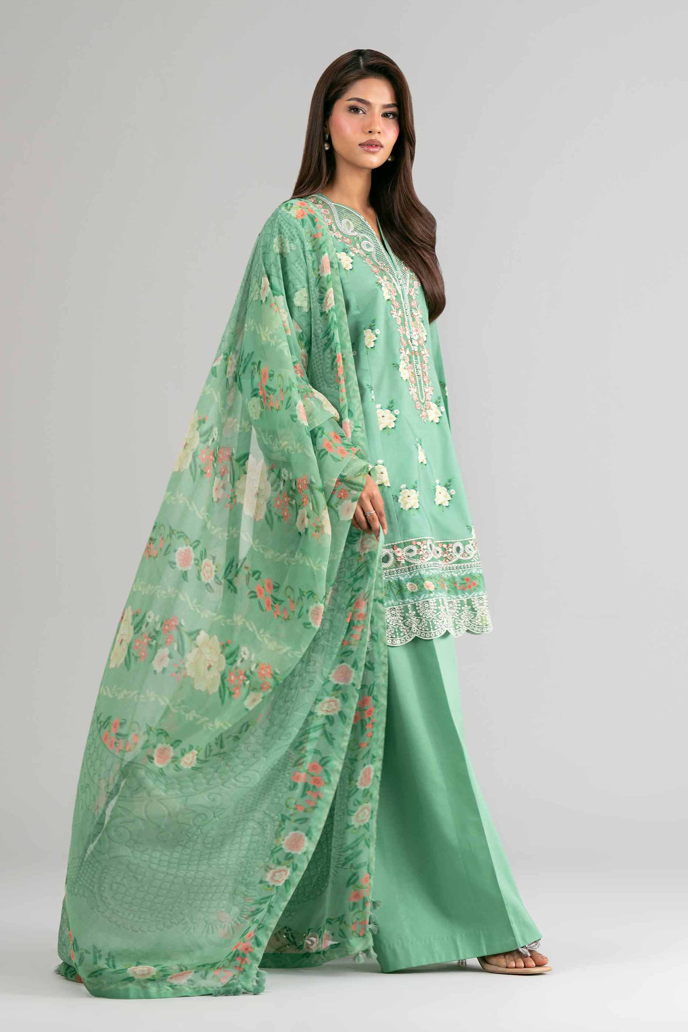 2 Piece - Digital Printed Embroidered Suit - 42601593 for Women - Unstitched Collection | Nishat | Shop Online