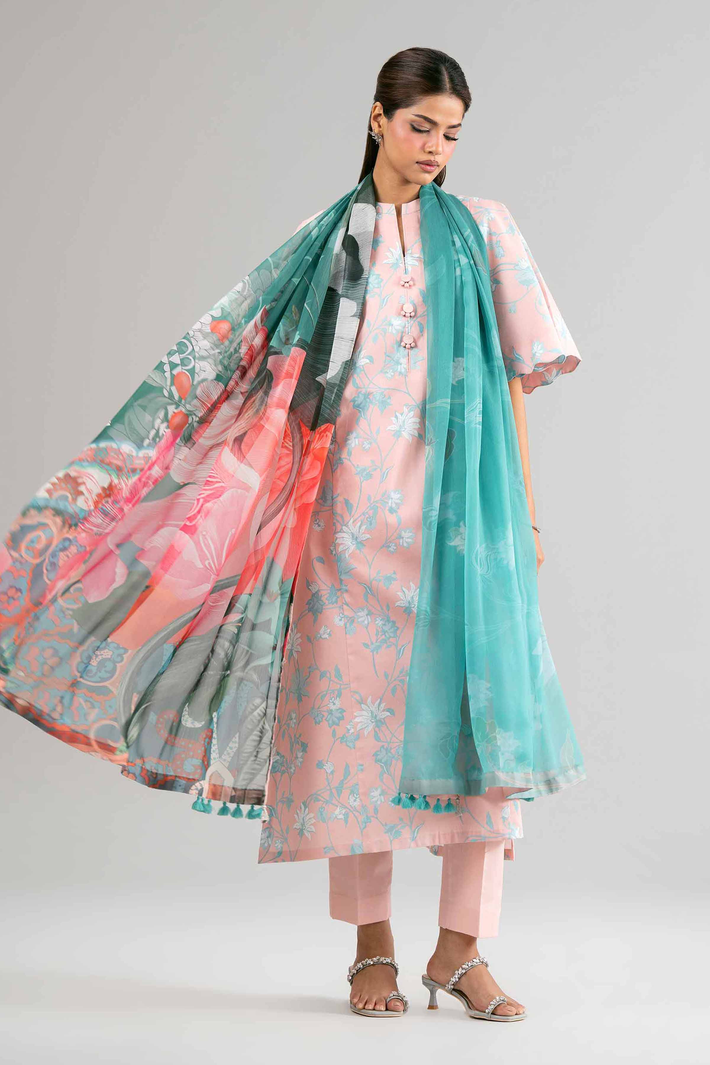 2 Piece - Digital Printed Suit - 42601595 for Women - Unstitched Collection | Nishat | Shop Online