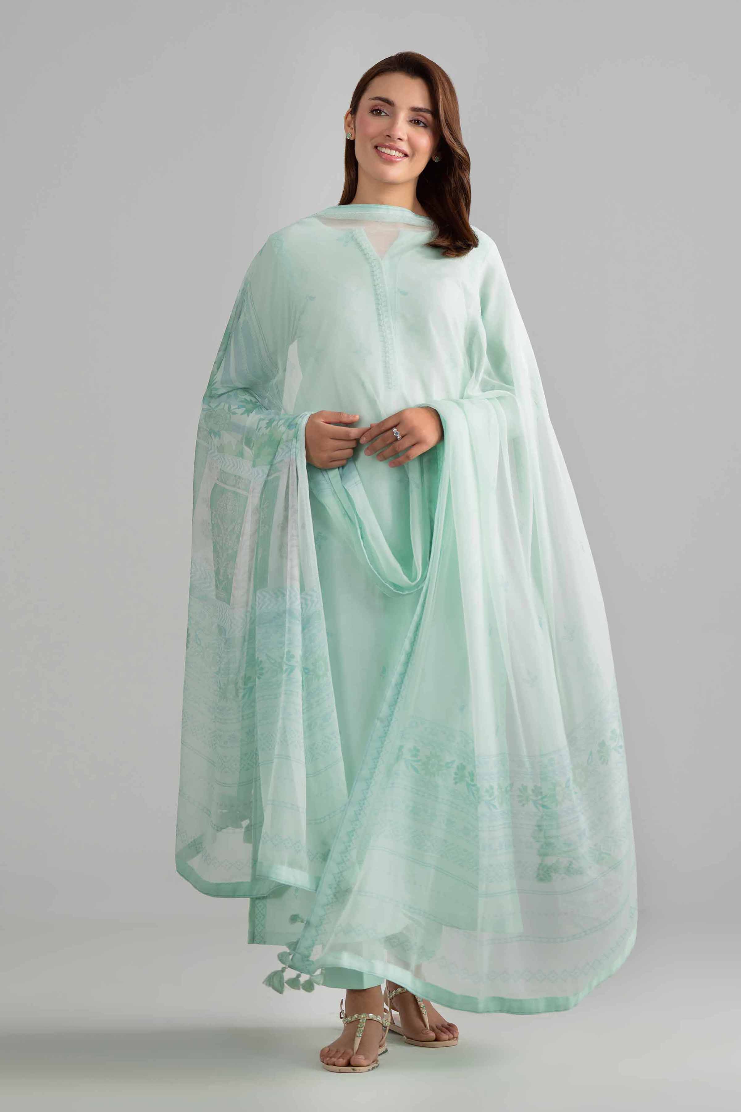 2 Piece - Digital Printed Suit - 42601603 for Women - Unstitched Collection | Nishat | Shop Online